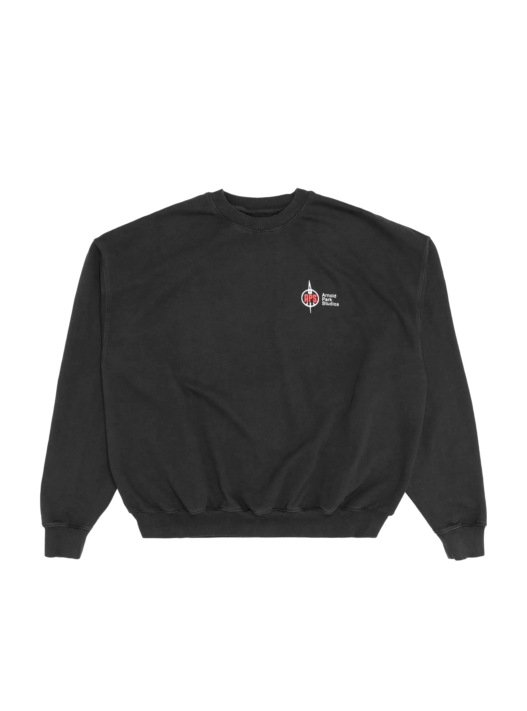 & Garbstore Moon Sweatshirt Faded Black