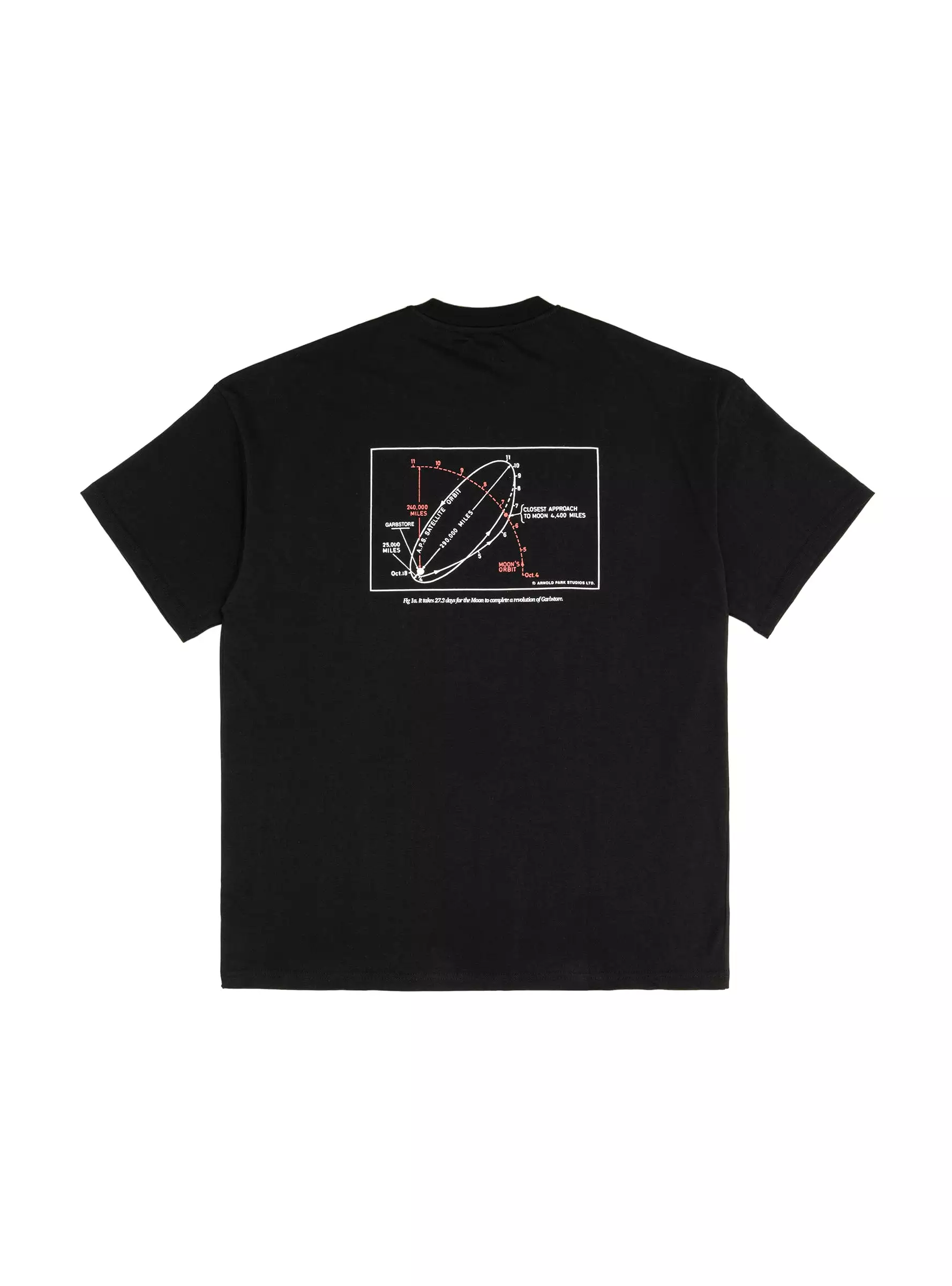 & Garbstore Moon T-shirt Black