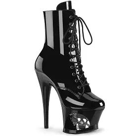 7 Inch Heel MOON-1020SK Black Patent