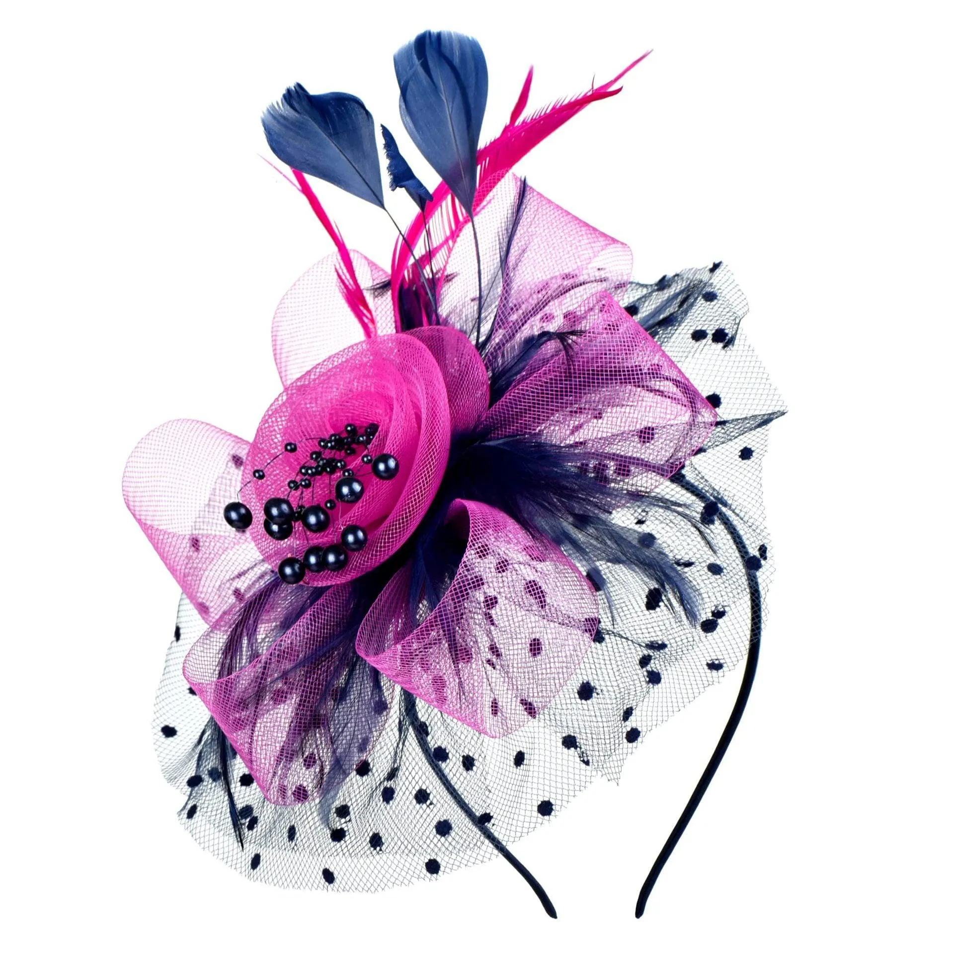 Add a Vintage Twist to Your Alternative Style with Feather Flower Fascinator Hat Ladies Hairpin