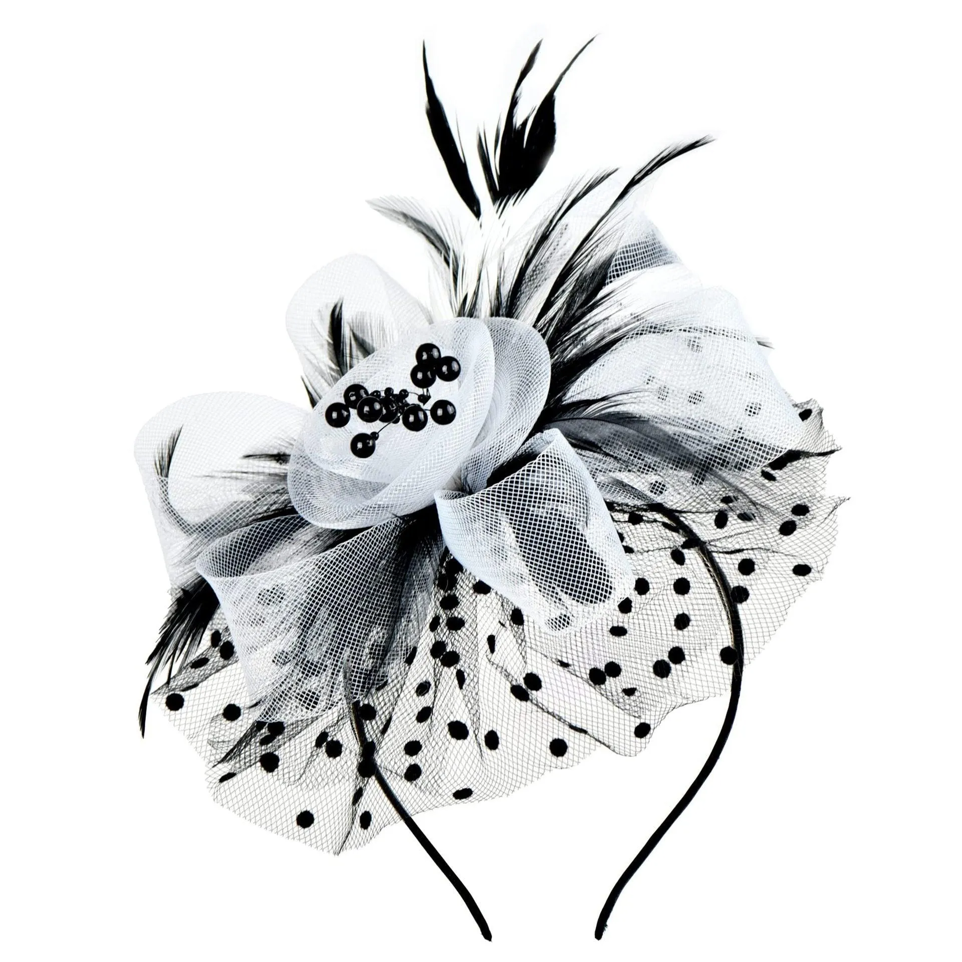 Add a Vintage Twist to Your Alternative Style with Feather Flower Fascinator Hat Ladies Hairpin