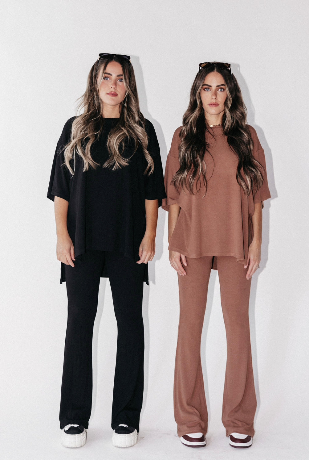 All Weekend Long Pant Set Bundle (Camel & Black)