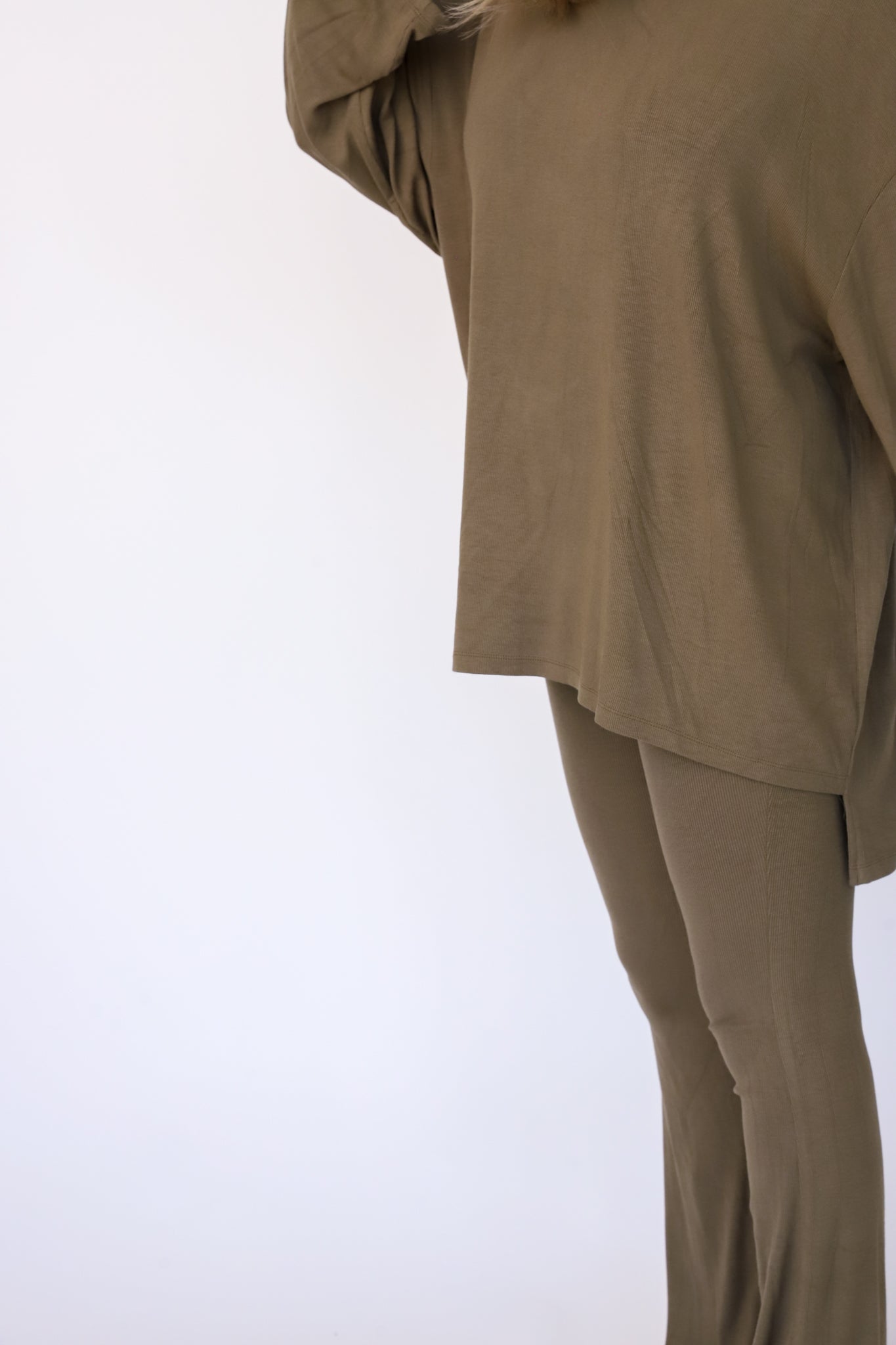 All Weekend Long Pant Set Long Sleeve Olive