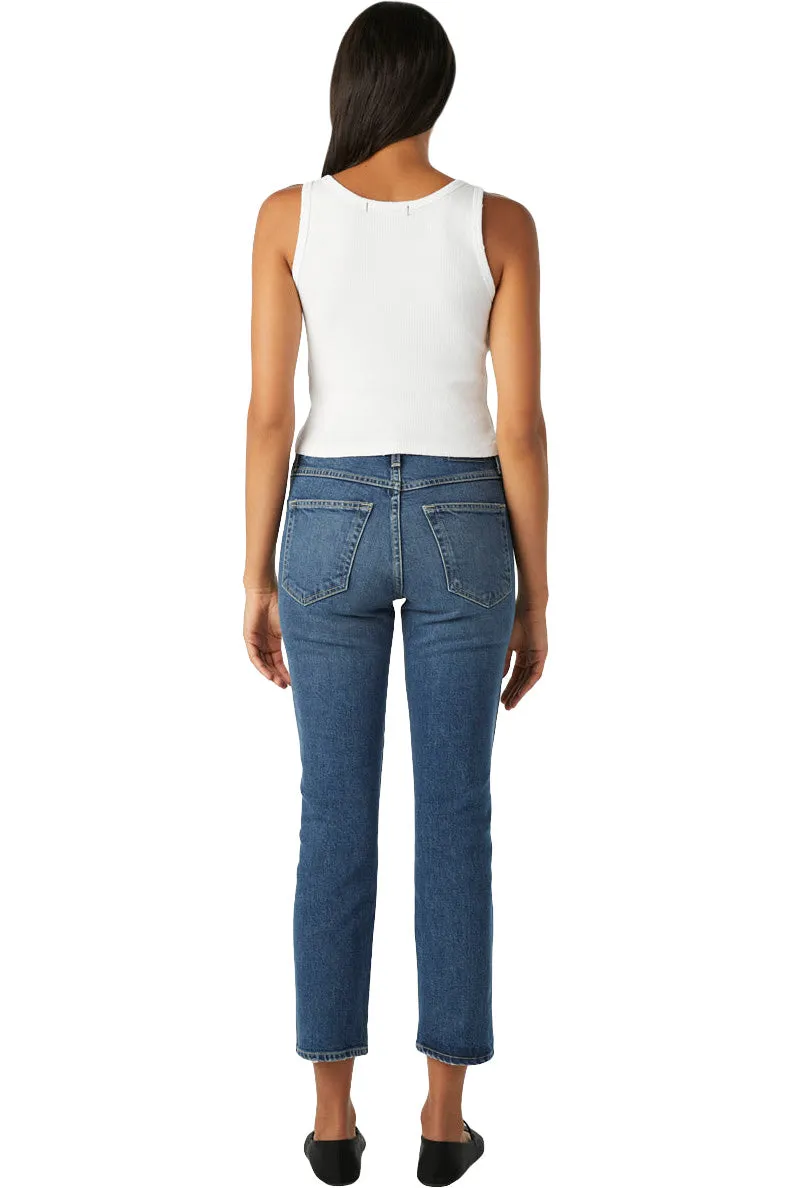 AMO Denim Chloe Cropped Jeans in Crush