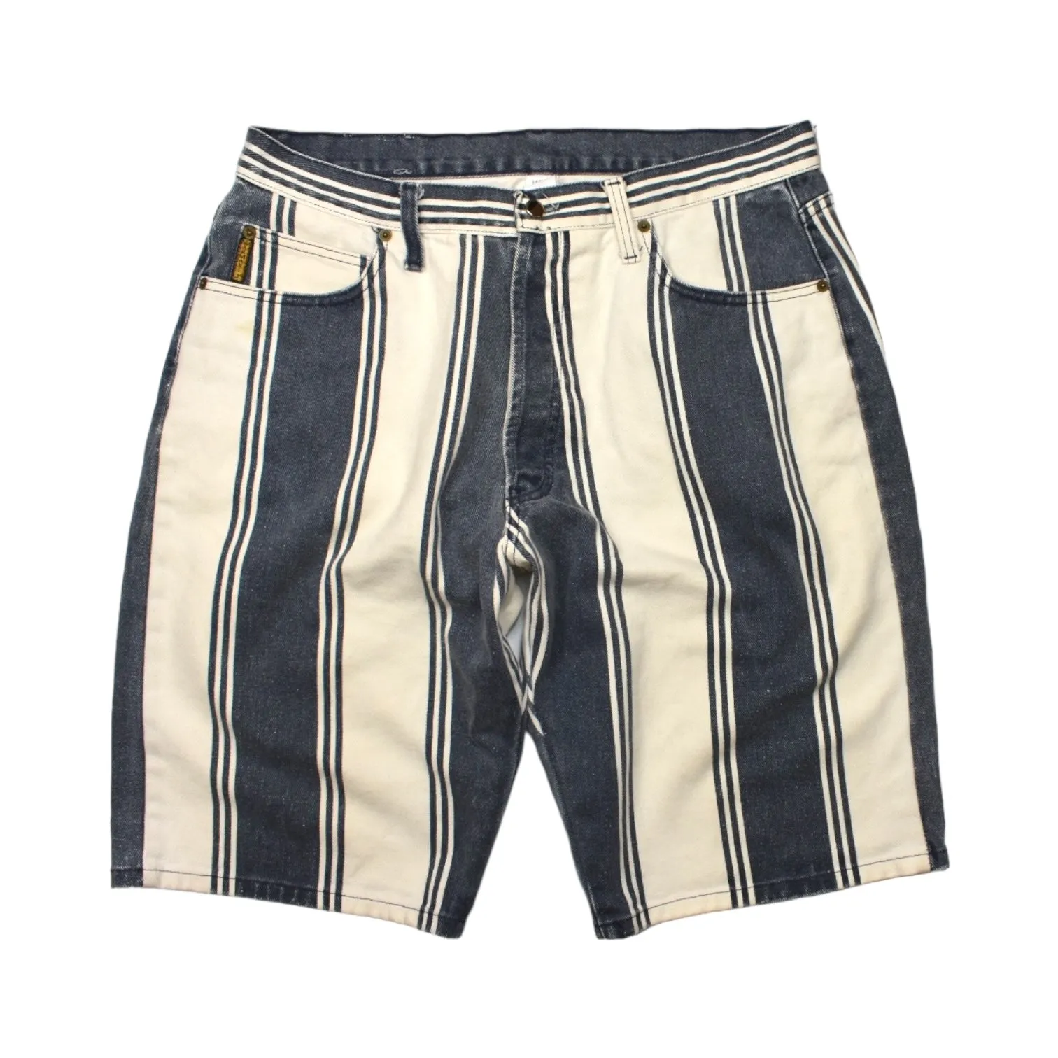 Armani Jeans Striped Denim Shorts