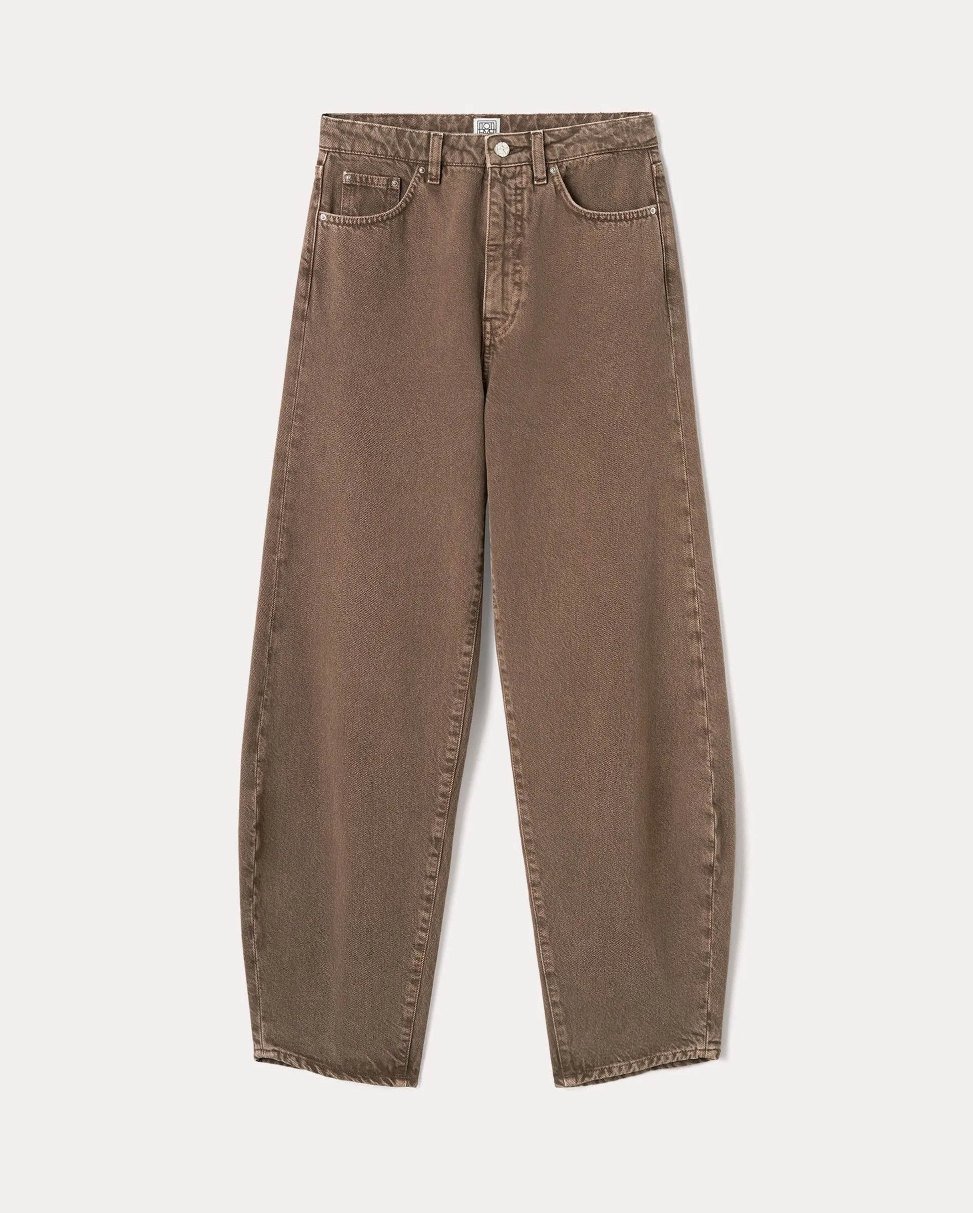 BARREL LEG DENIM / BROWN