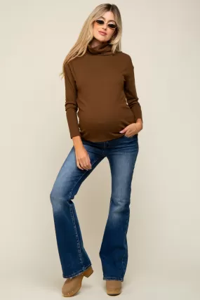 Blue Bootcut Maternity Jeans