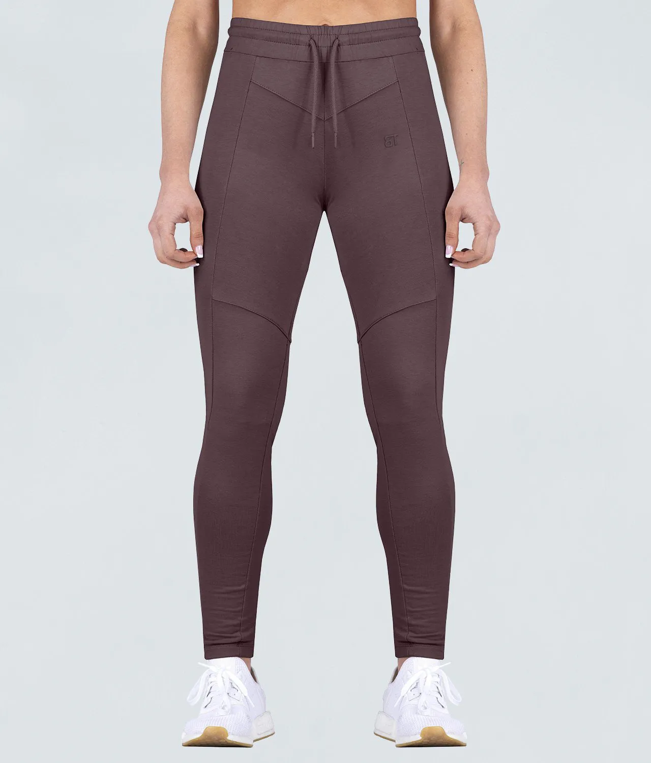 Born Tough Contoured Ash Brown Athletic Tracksuit Jogger Leggings for Women