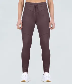 Born Tough Contoured Ash Brown Athletic Tracksuit Jogger Leggings for Women