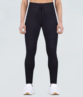 Born Tough Contoured Black Athletic Tracksuit Jogger Leggings for Women