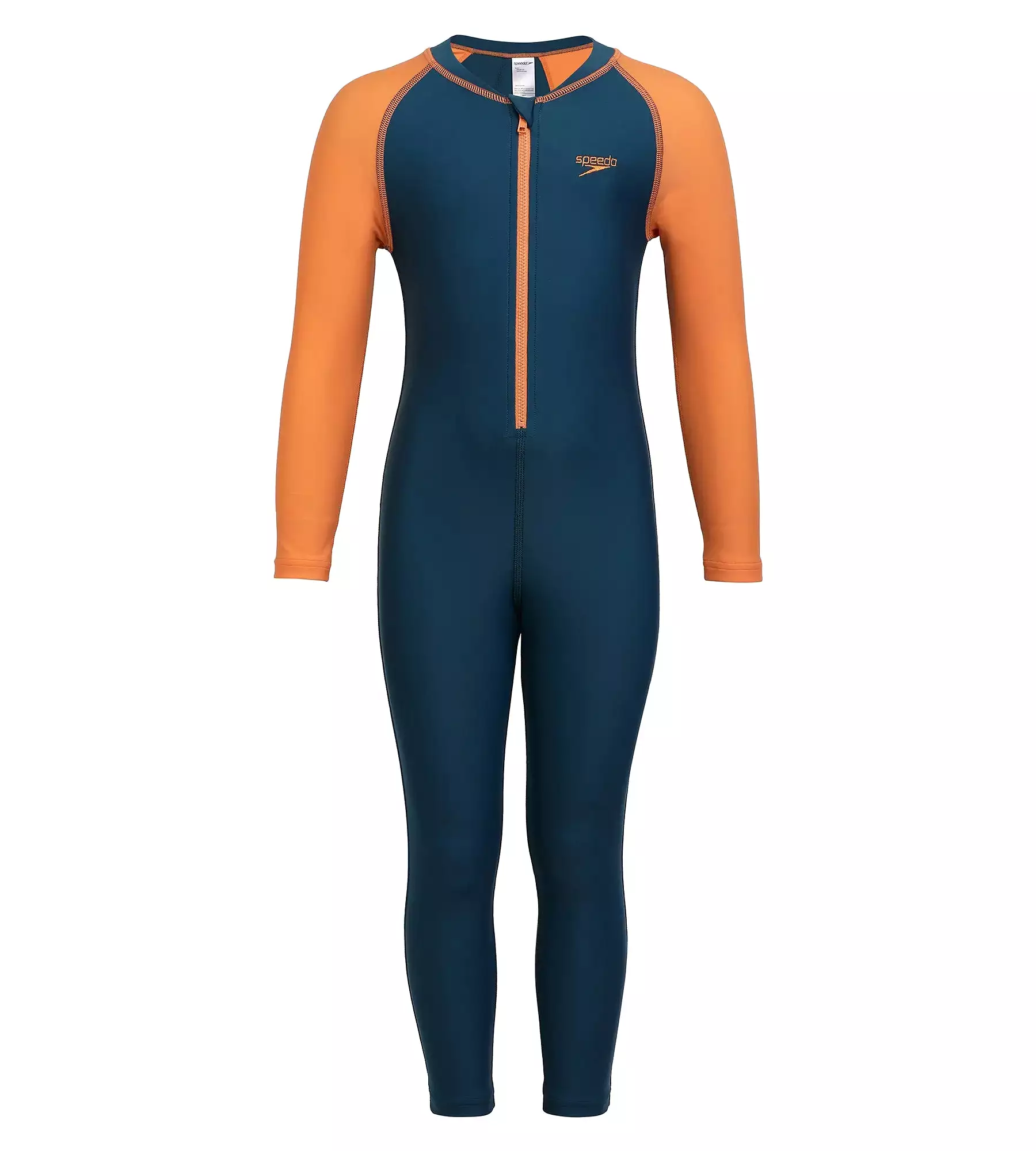 Boy's Endurance All in one suit   - Darkteal  &  Sweet Apricot