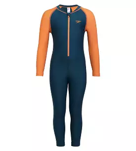 Boy's Endurance All in one suit   - Darkteal  &  Sweet Apricot