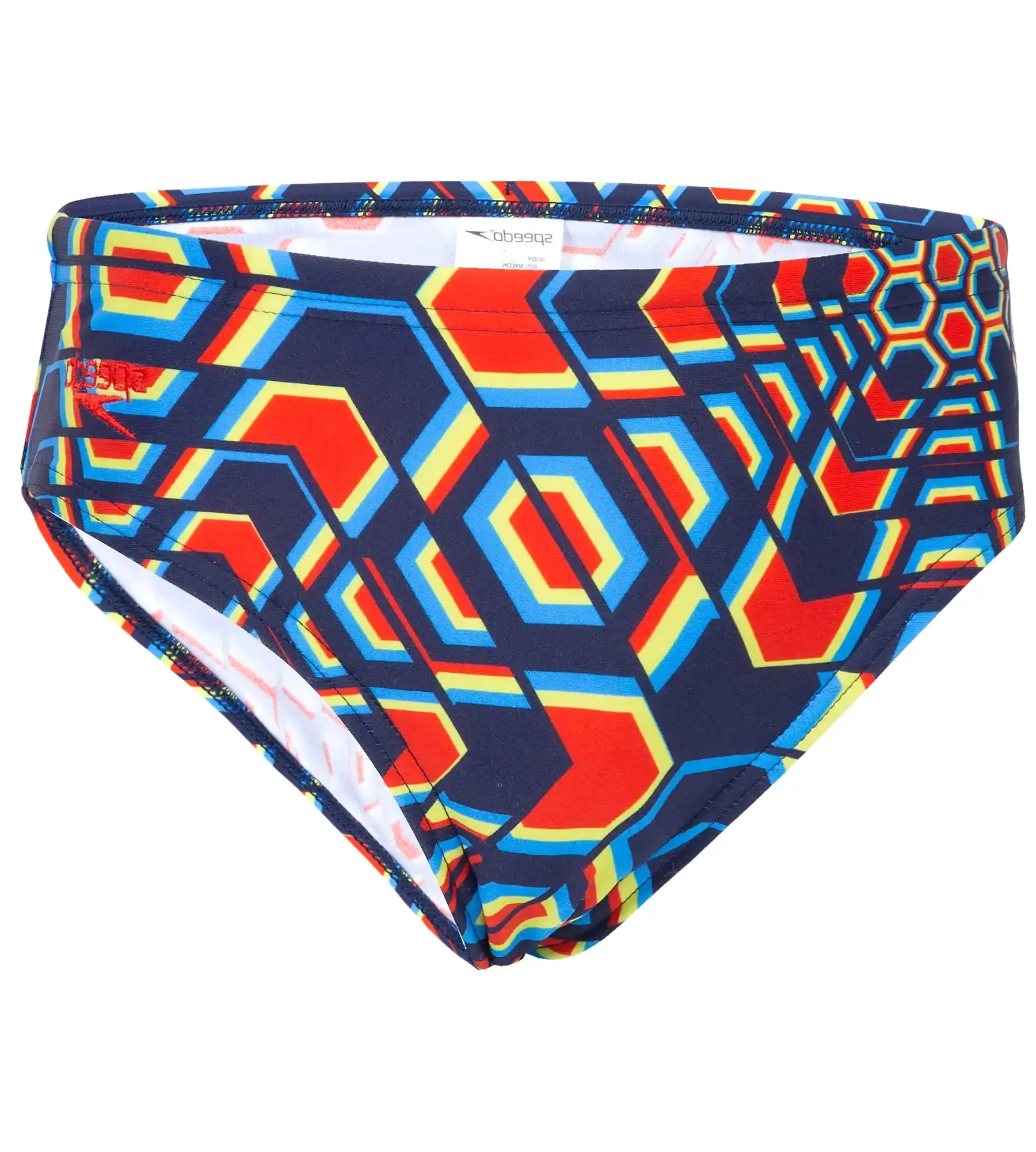 Boy's Endurance Allover Brief - Navy  &  Pure Orange