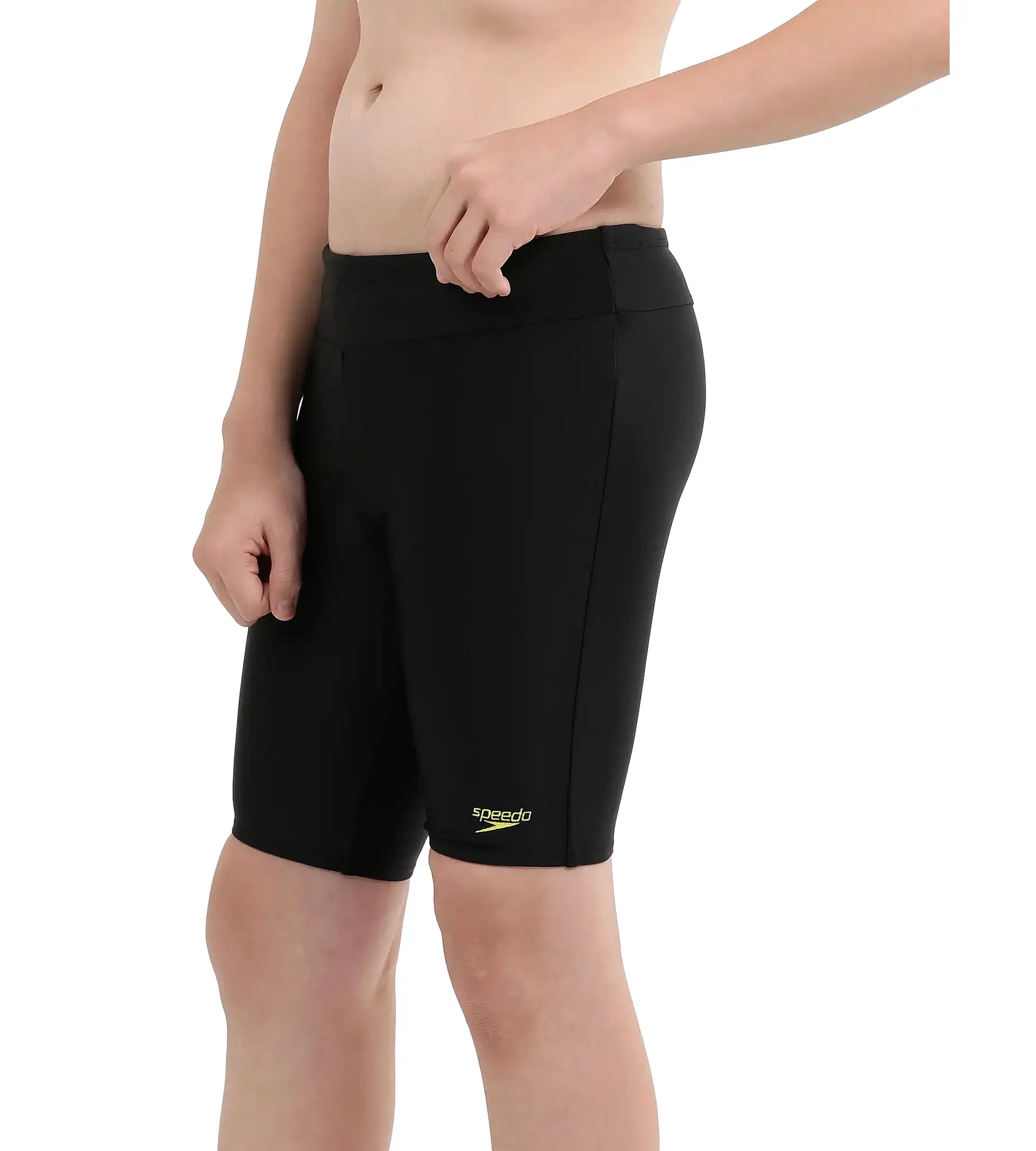 Boy's Endurance Essential Houston Jammer - Black  &  Lemon Drizzle