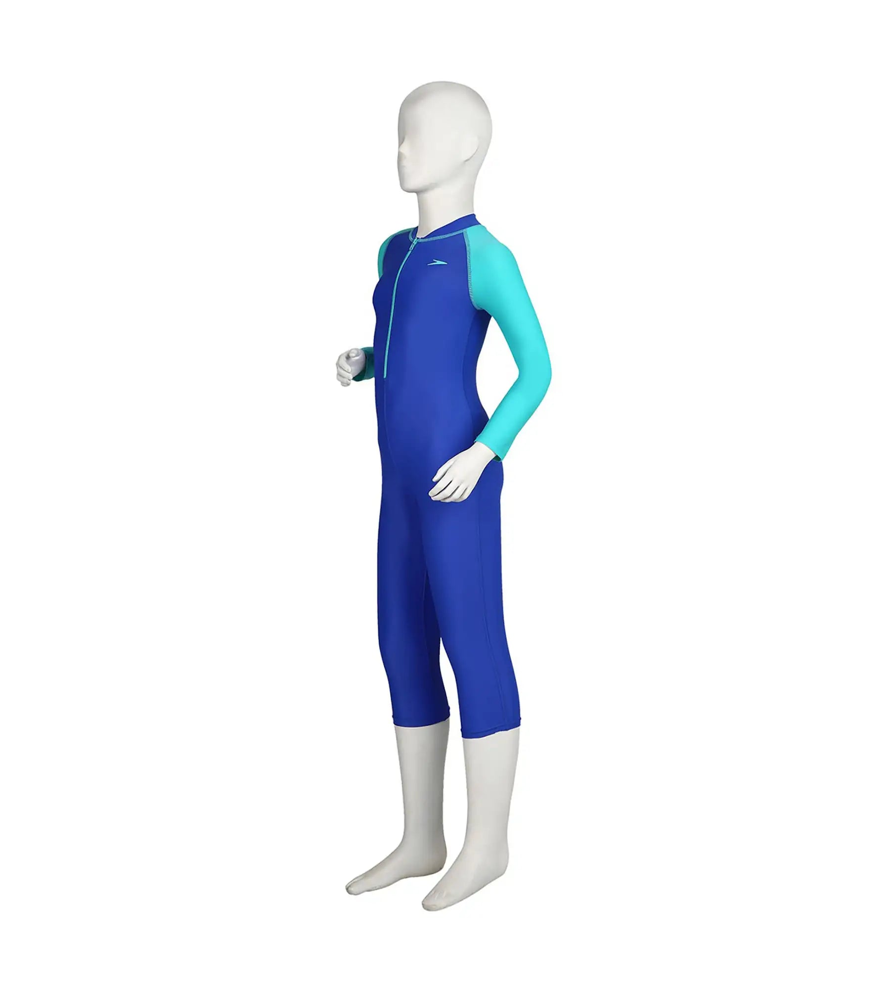 Boy's Endurance Full Body Suit All In Suit - Deep Peri & Bali Blue