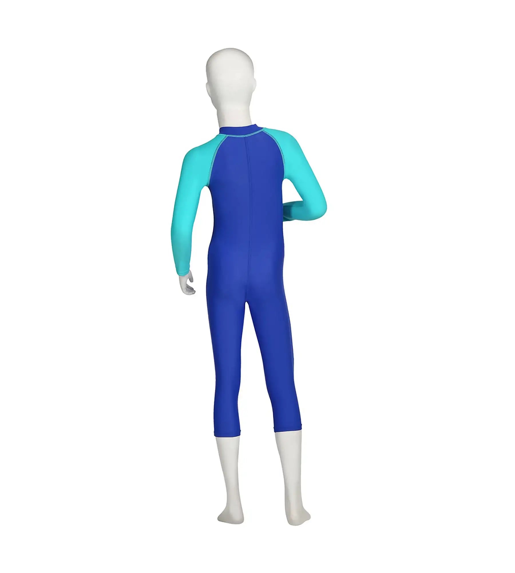 Boy's Endurance Full Body Suit All In Suit - Deep Peri & Bali Blue