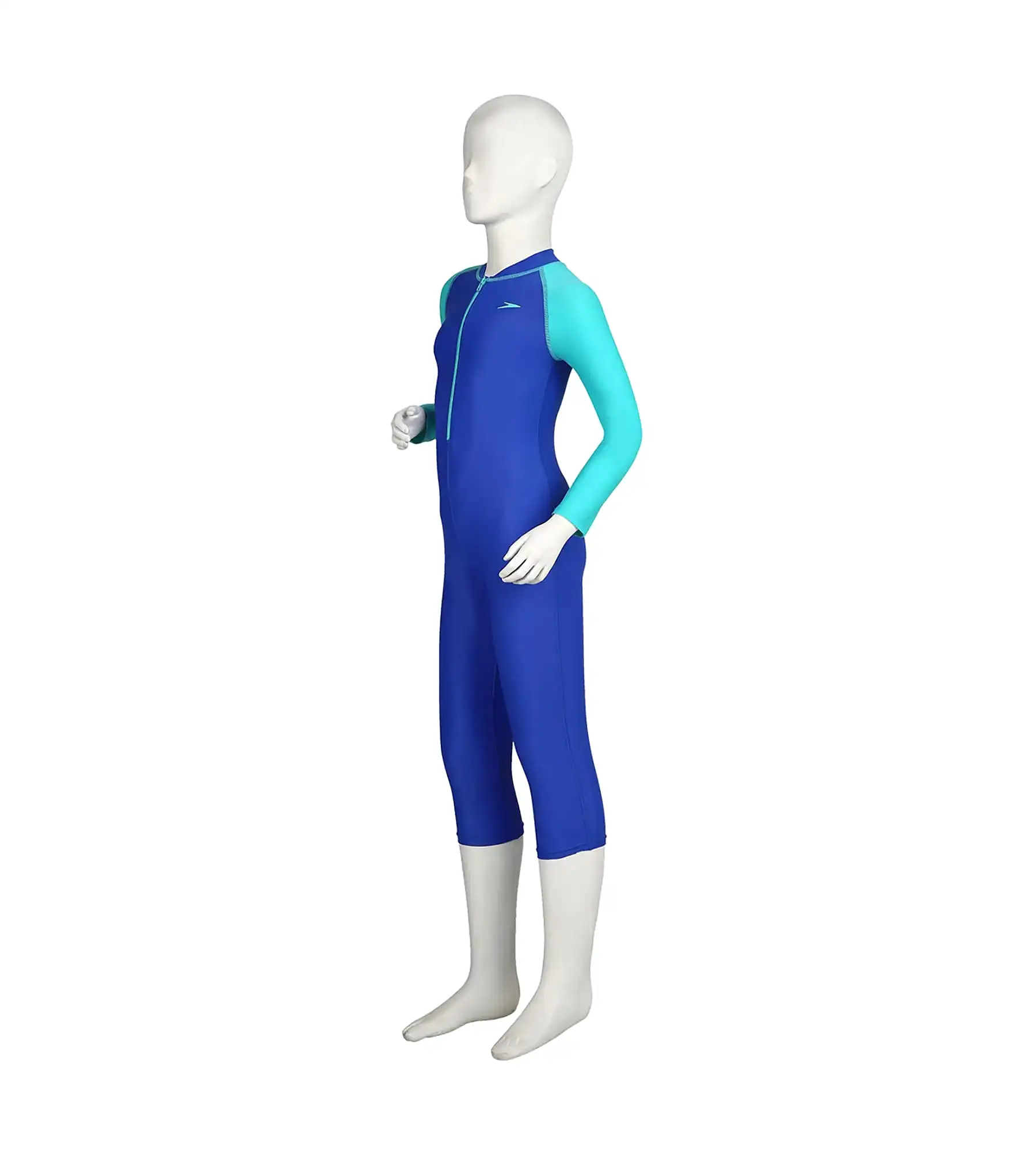 Boy's Endurance Full Body Suit All In Suit - Deep Peri & Bali Blue