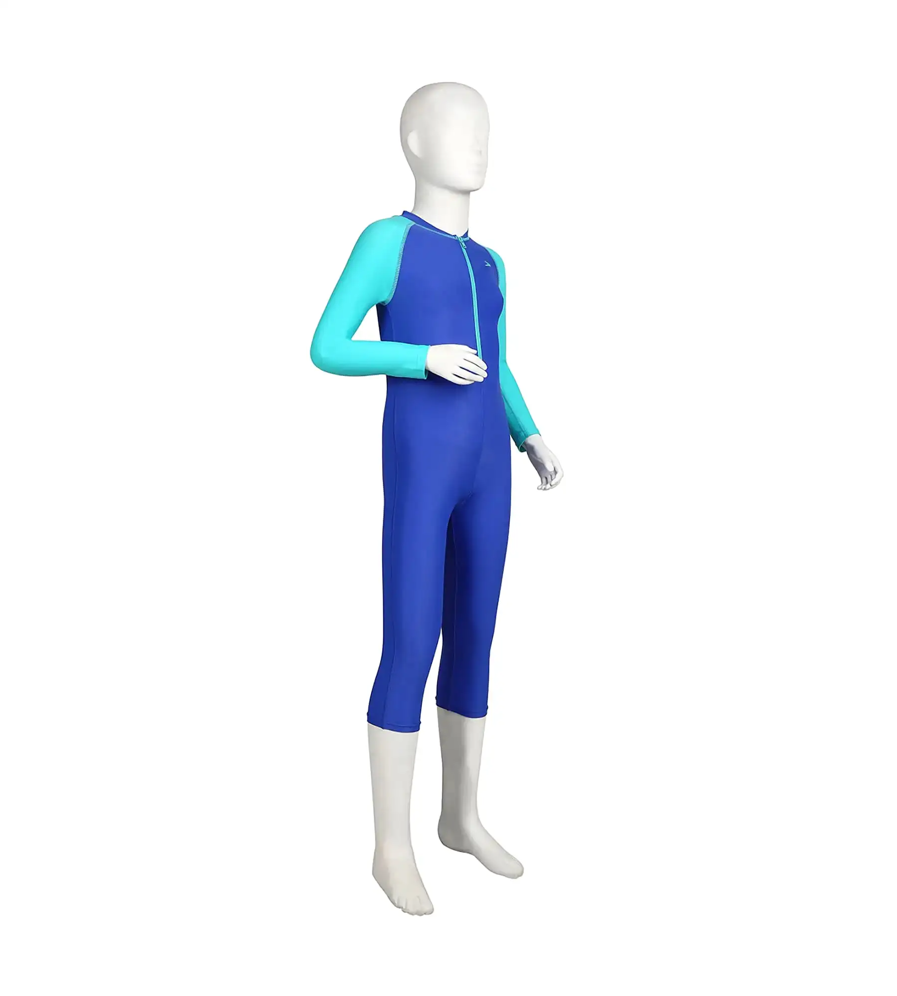 Boy's Endurance Full Body Suit All In Suit - Deep Peri & Bali Blue