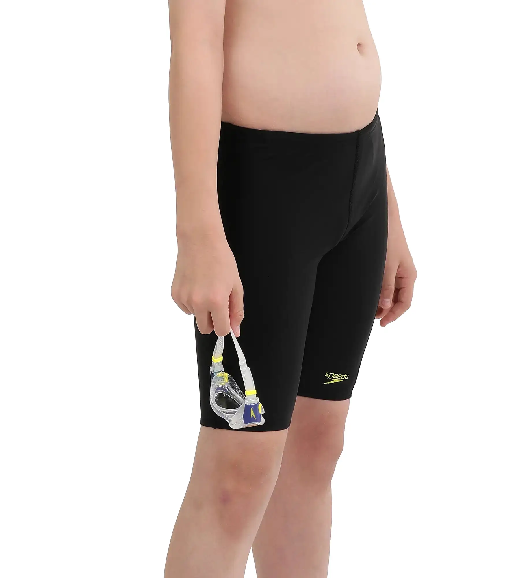 Boy's Endurance Hyper Boom Jammer - Black  &  Lemon Drizzle