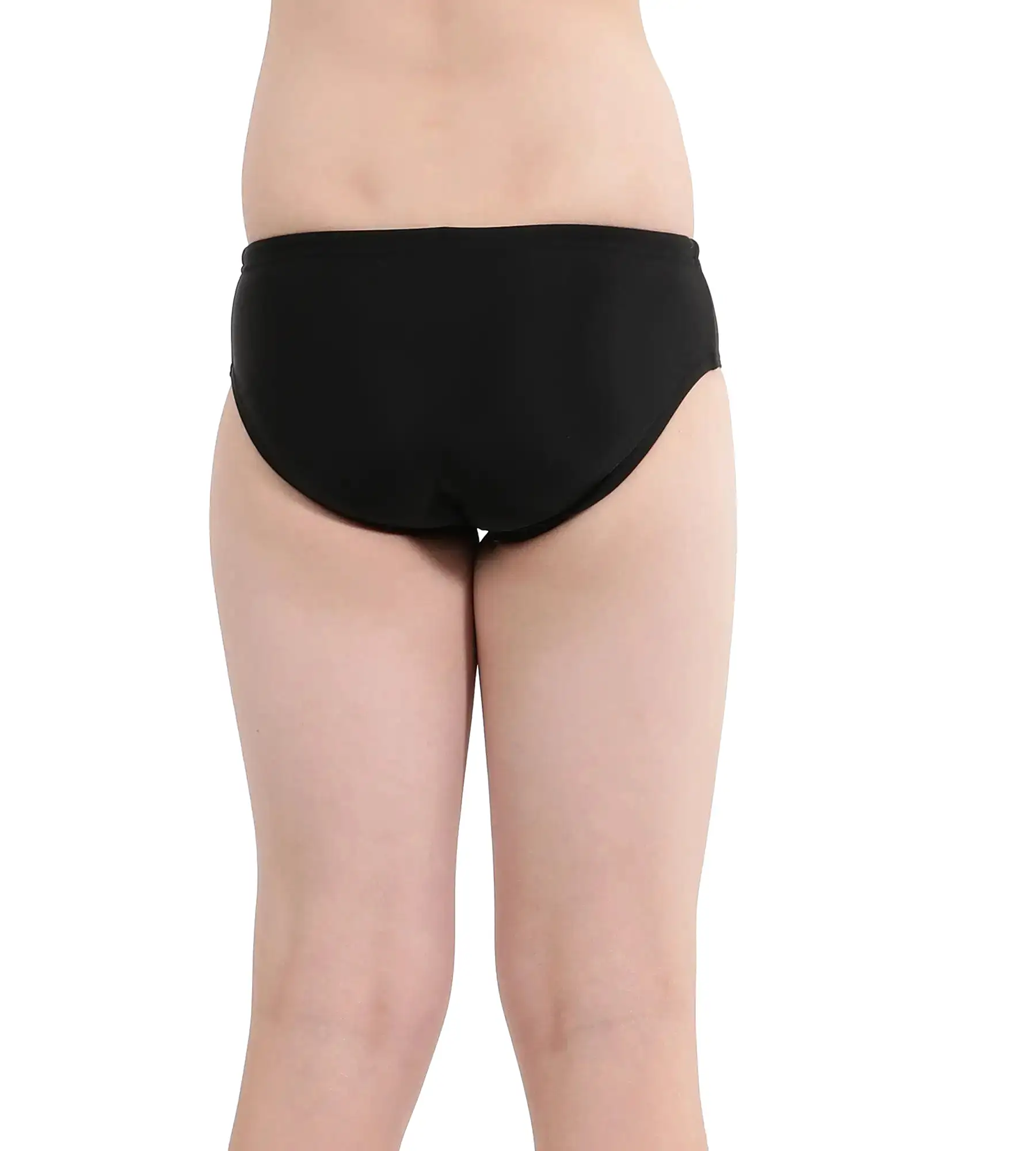 Boy's Endurance Lycra Brief - Black  &  Lemon Drizzle