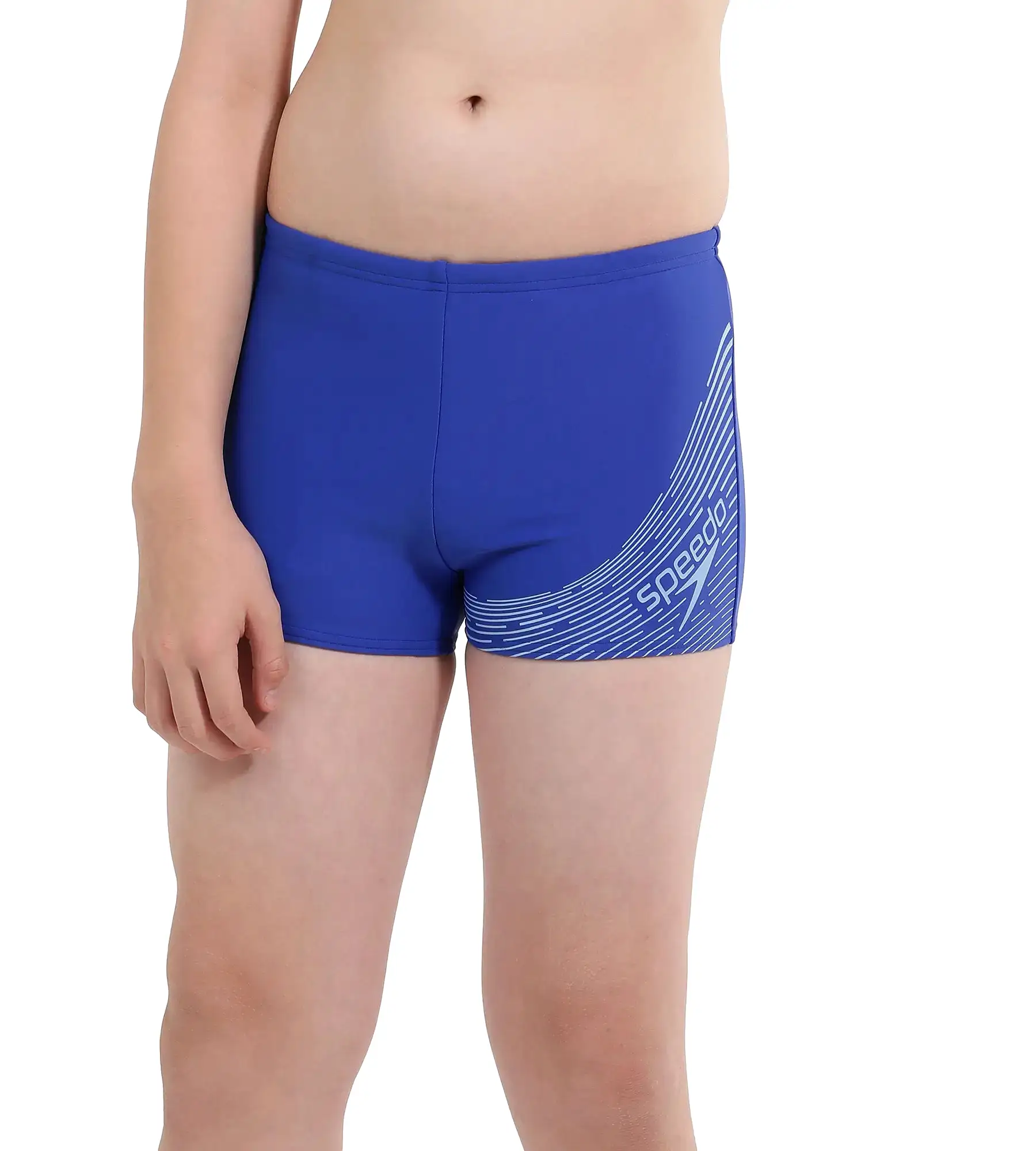 Boy's Endurance Medley Logo Aquashort - True Cobalt  &  Curious Blue