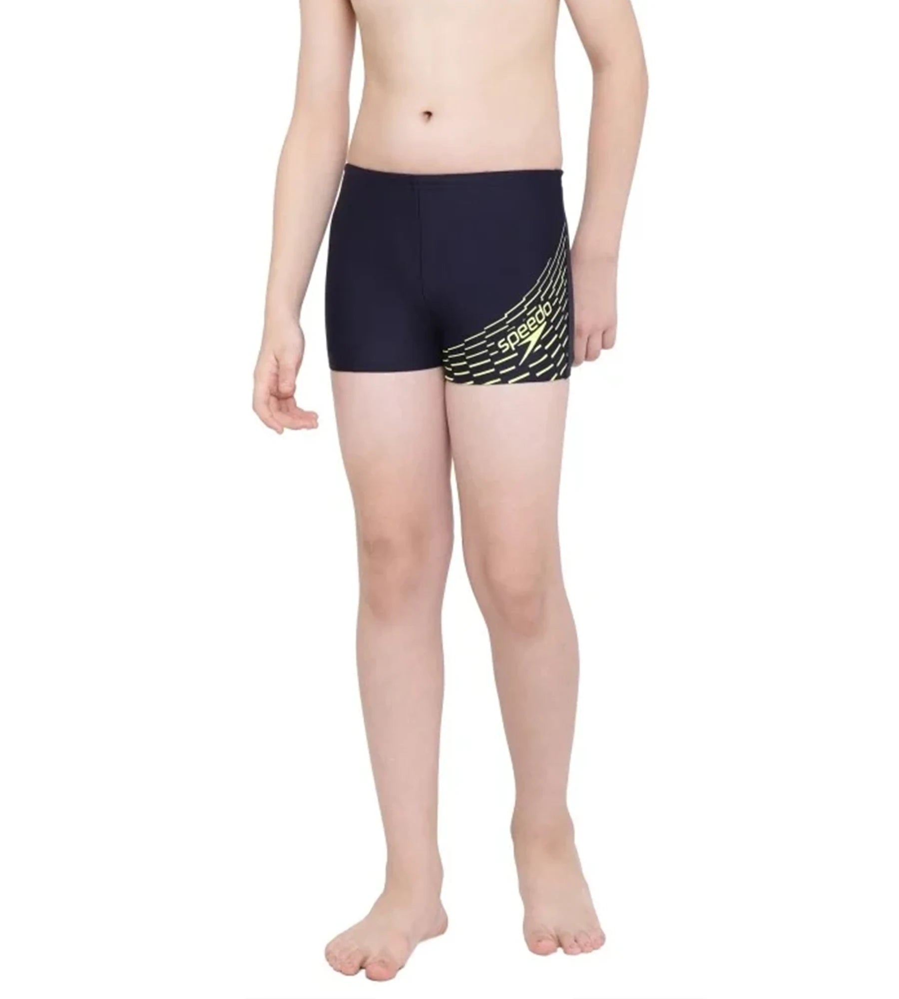 Boy's Endurance Medley Logo Aquashort - True Navy  &  Spritz