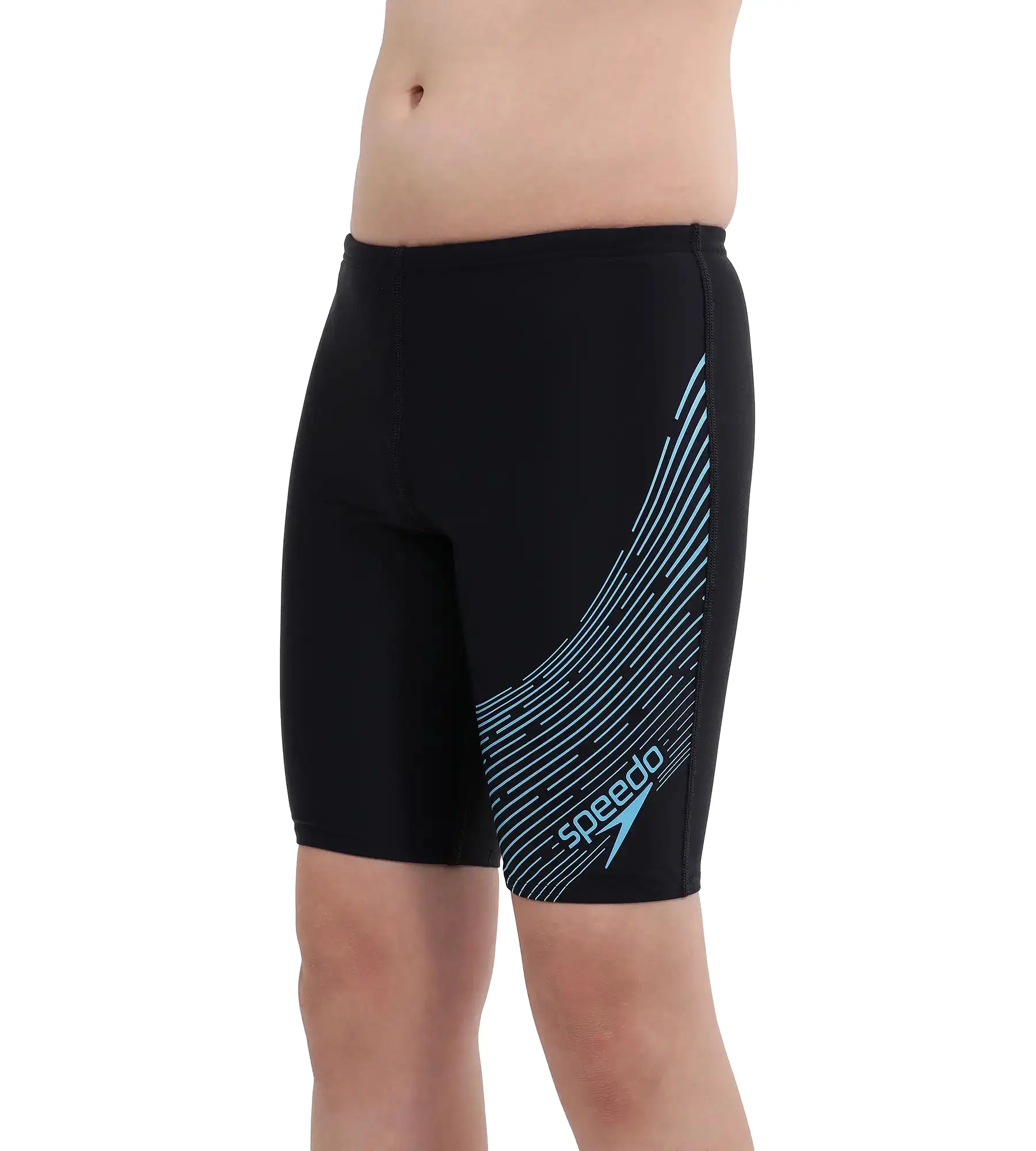 Boy's Endurance Medley Logo Jammer - True Navy  &  Picton Blue