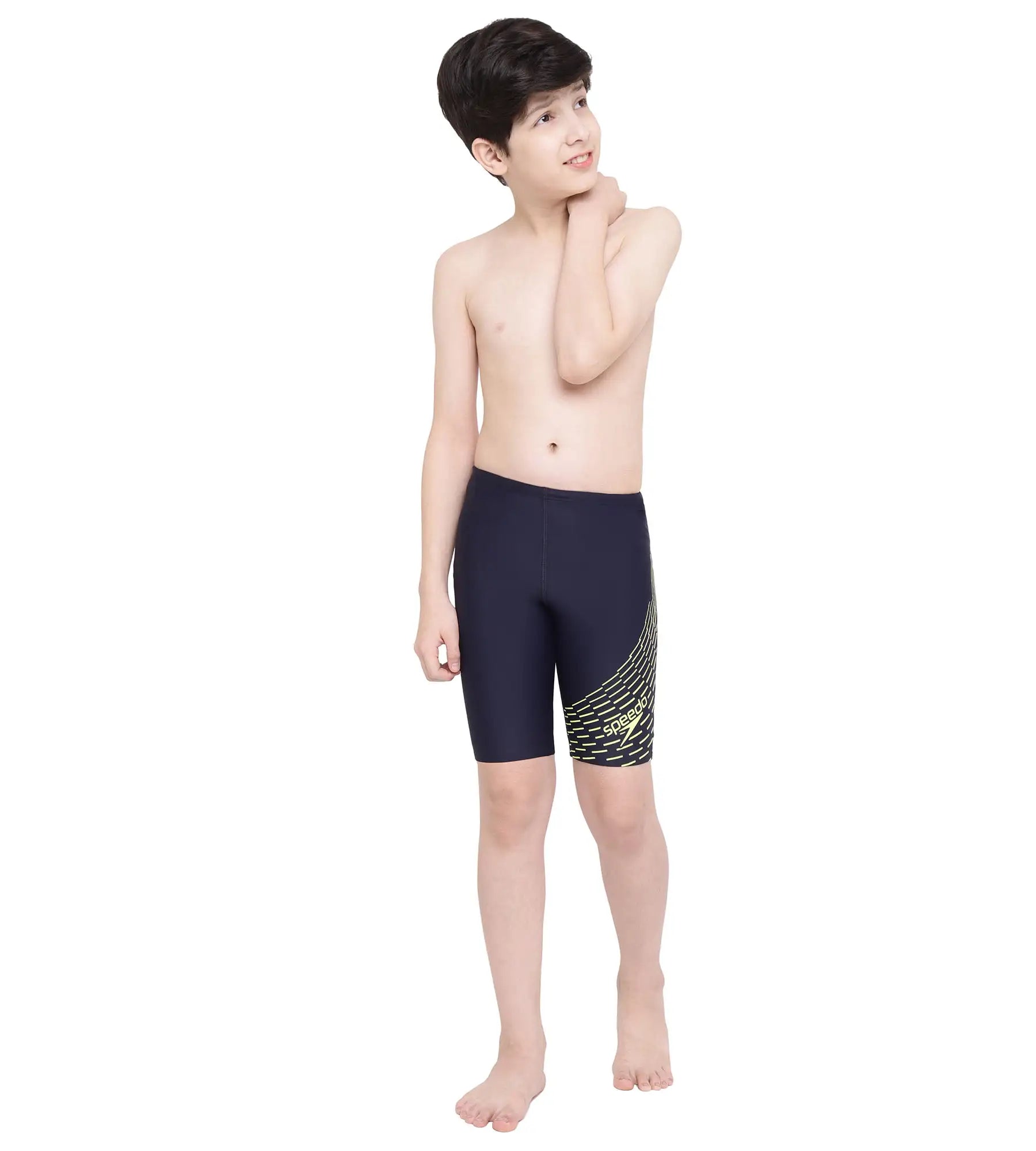 Boy's Endurance Medley Logo Jammer - True Navy  &  Spritz