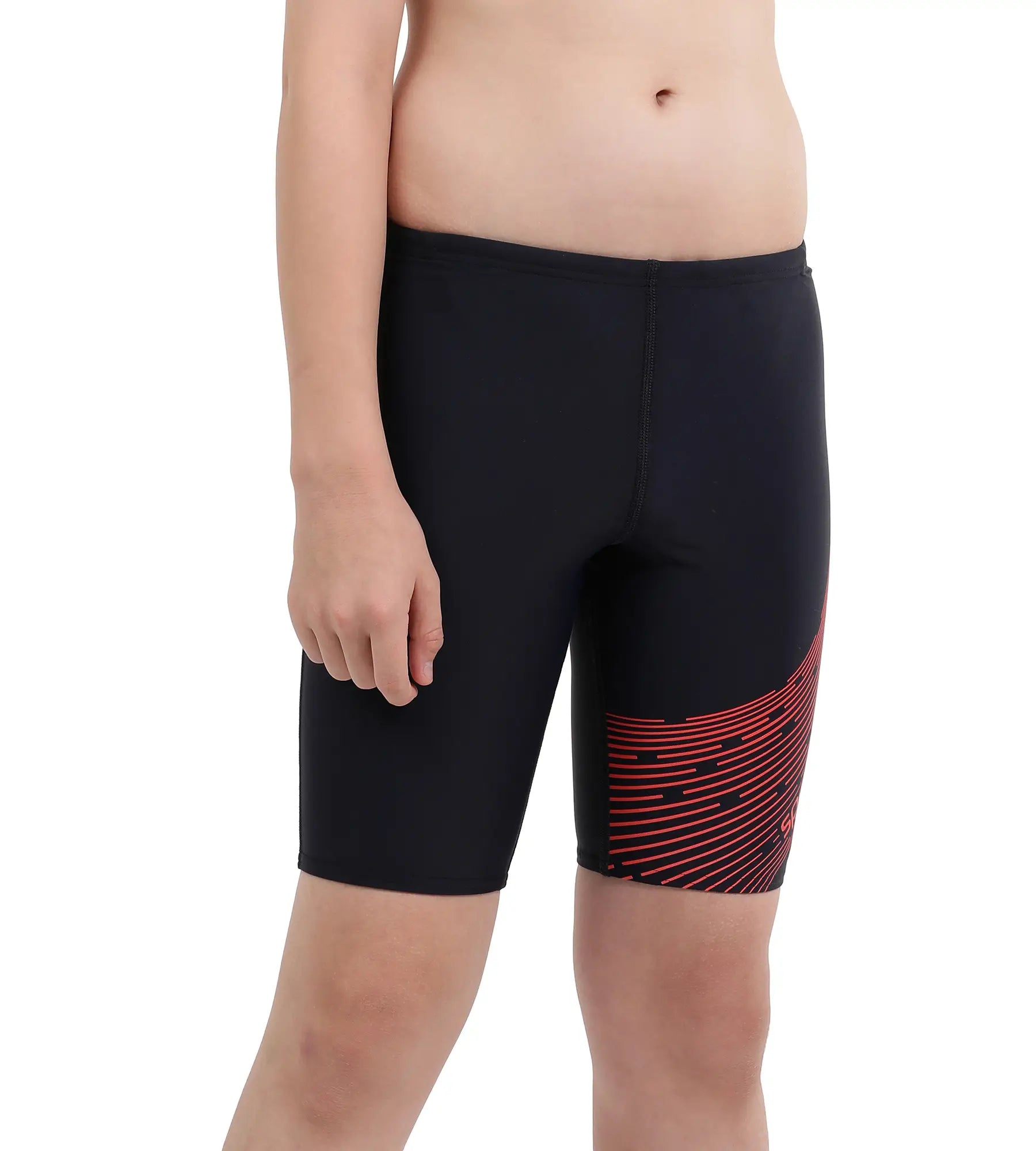 Boy's Endurance Medley Logo Jammer - True Navy  &  Watermelon