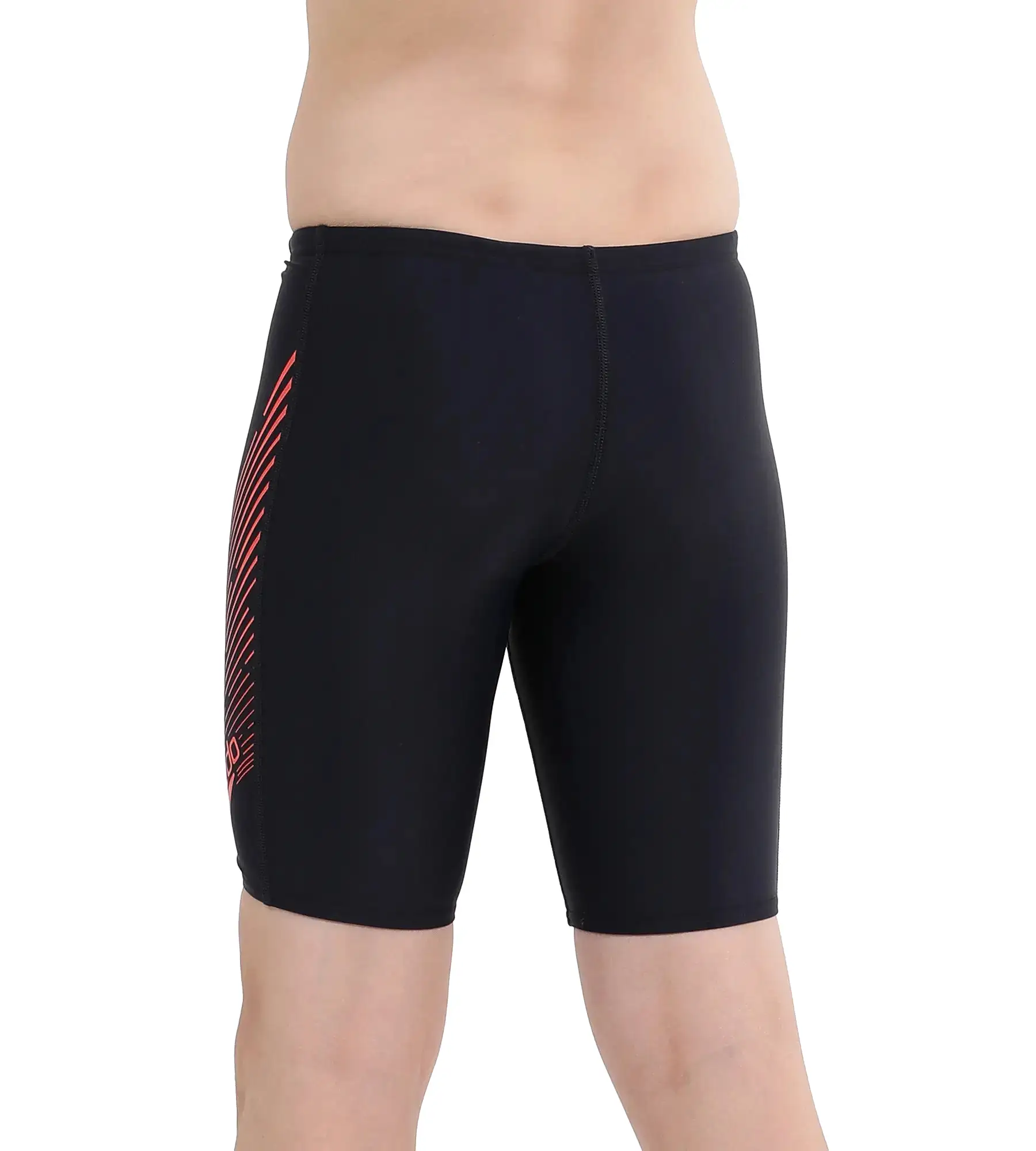 Boy's Endurance Medley Logo Jammer - True Navy  &  Watermelon