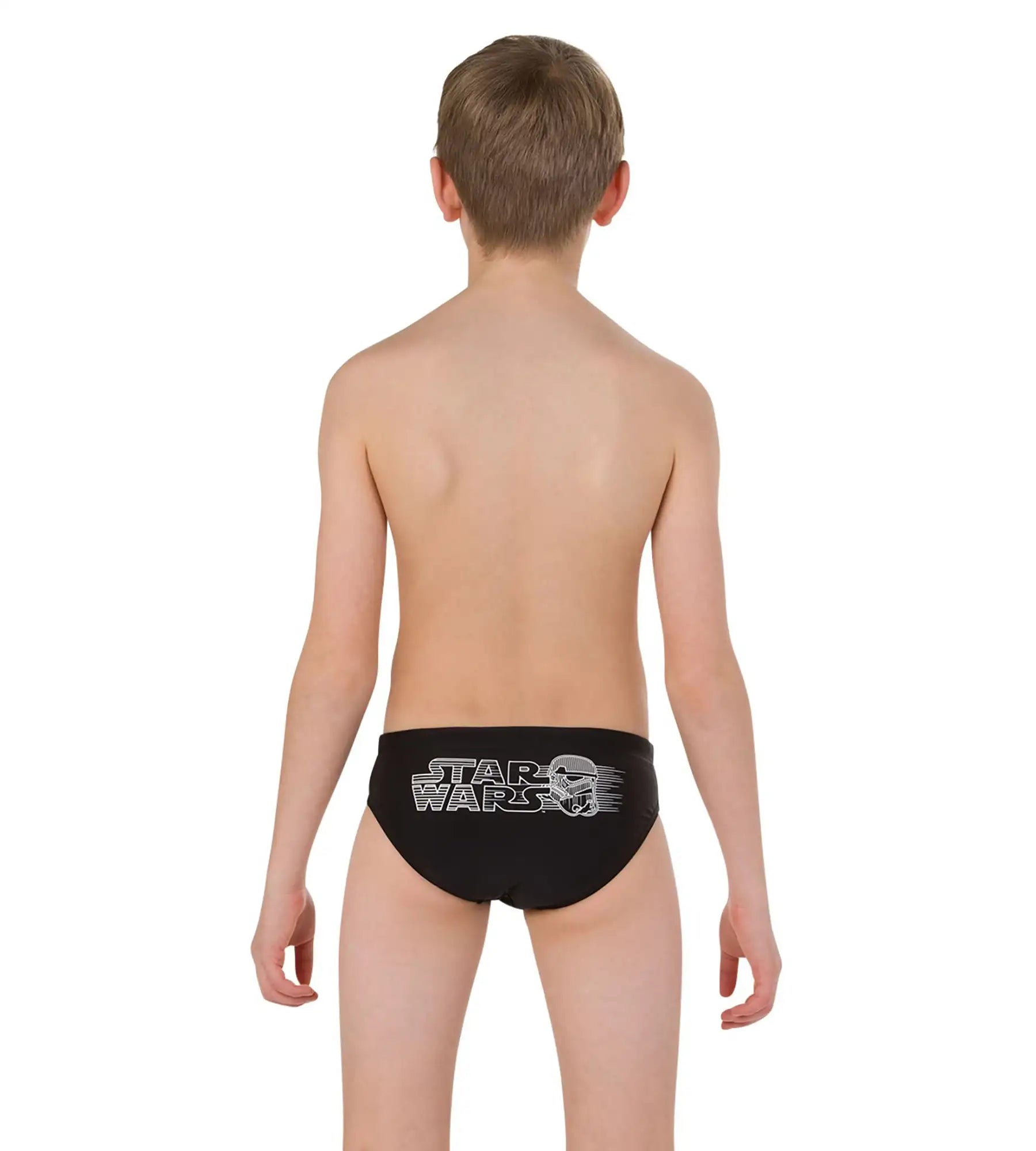 Boy's Star Wars Brief - Trooper Logo Black  &  White