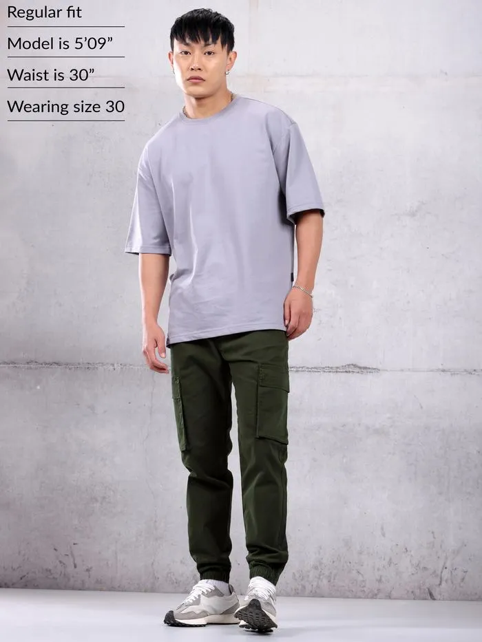 Buy Crocodile Green Utility Cargo Jogger Pants for Men Online in India -Beyoung