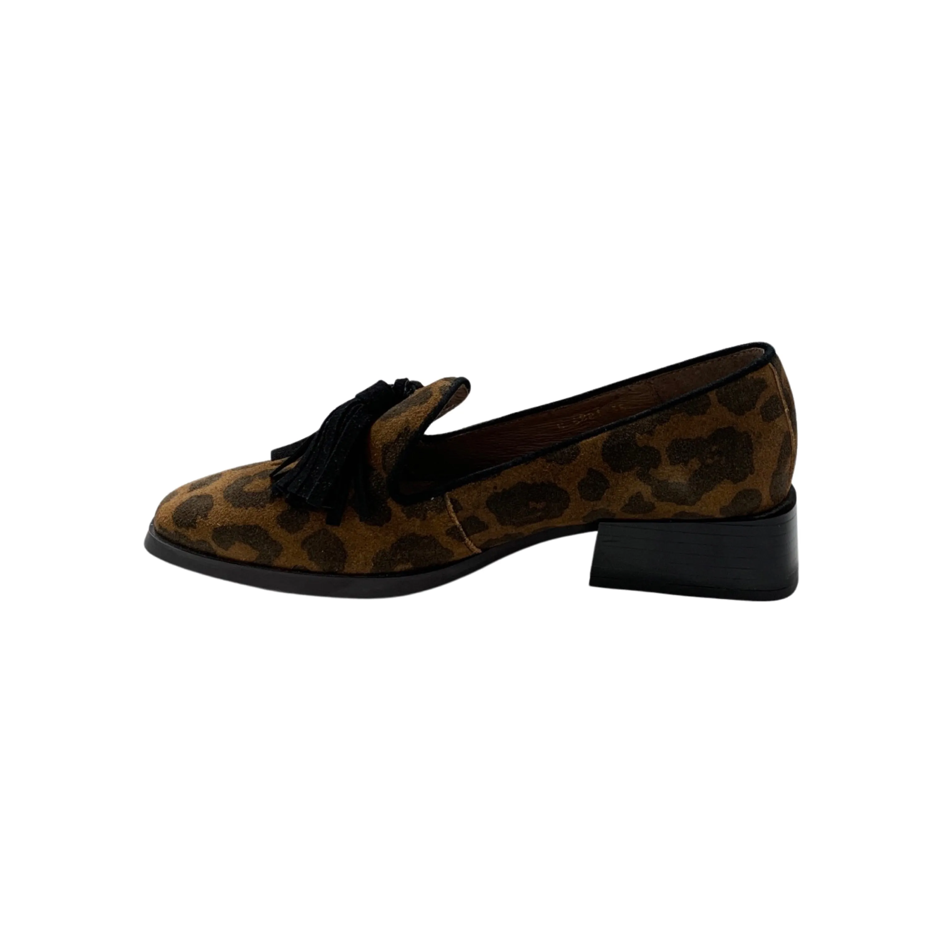 C6801 Animal Print Leather Flat