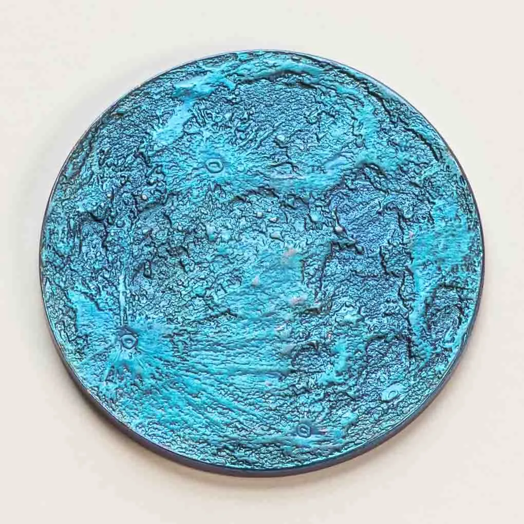 Colorful Full Moon Collectible Coin