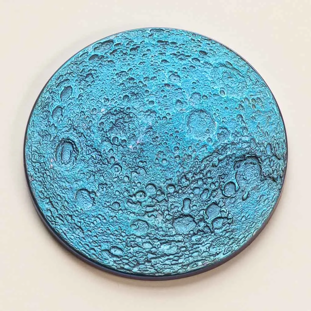 Colorful Full Moon Collectible Coin