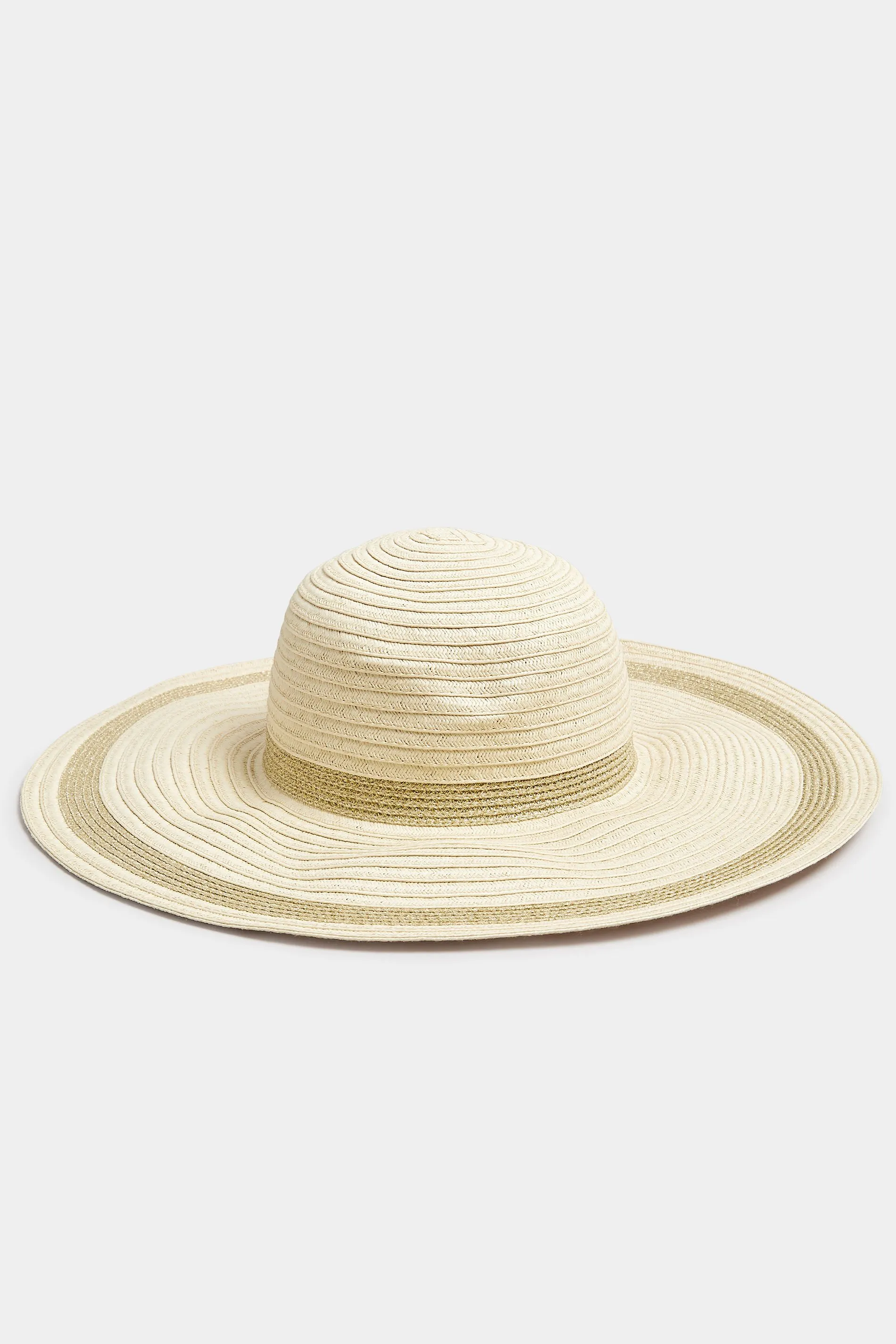 Cream Wide Brim Straw Hat