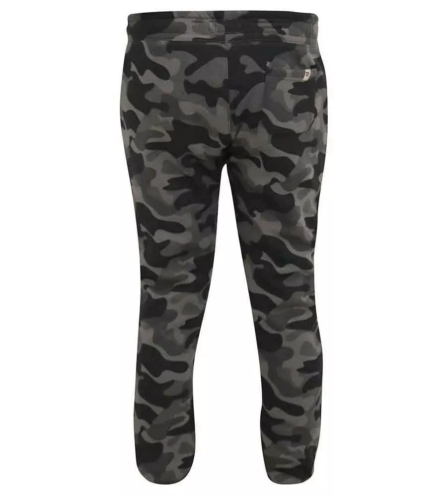 D555 Big Mens Camouflage Cuffed Jogger With Side Pockets (CHARNDON)