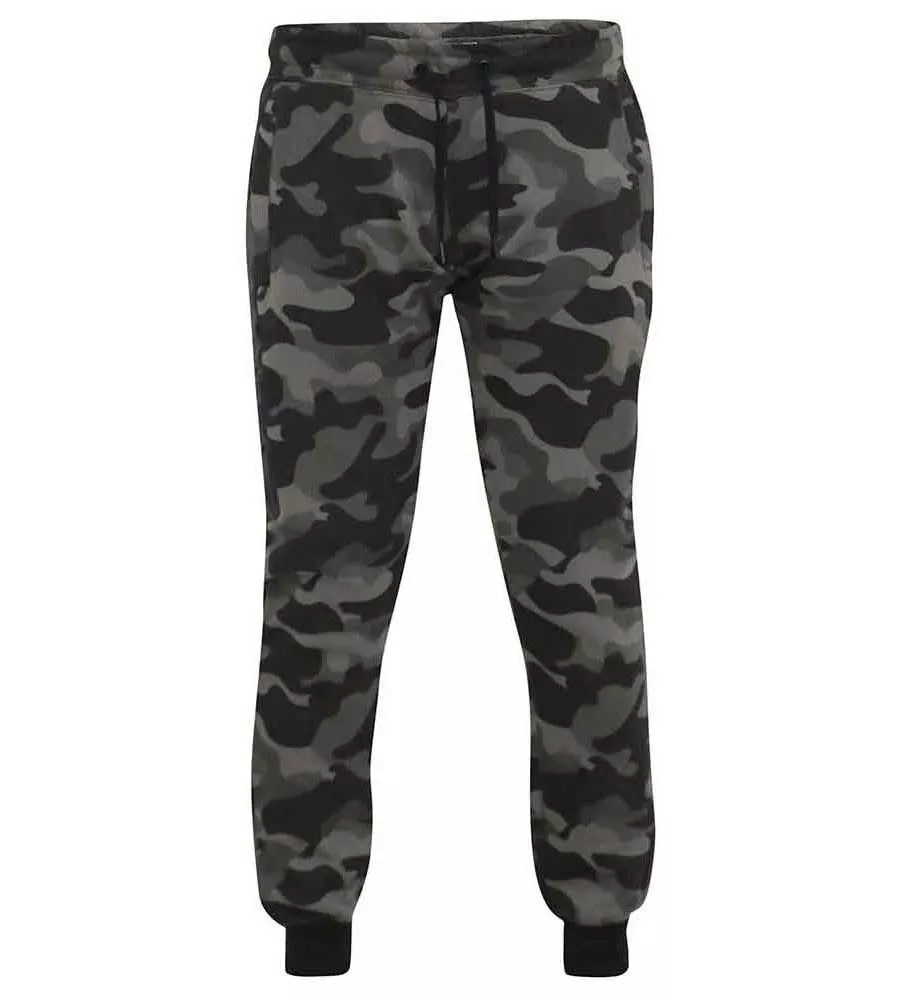 D555 Mens Camouflage Cuffed Jogger With Side Pockets (CHARNDON)