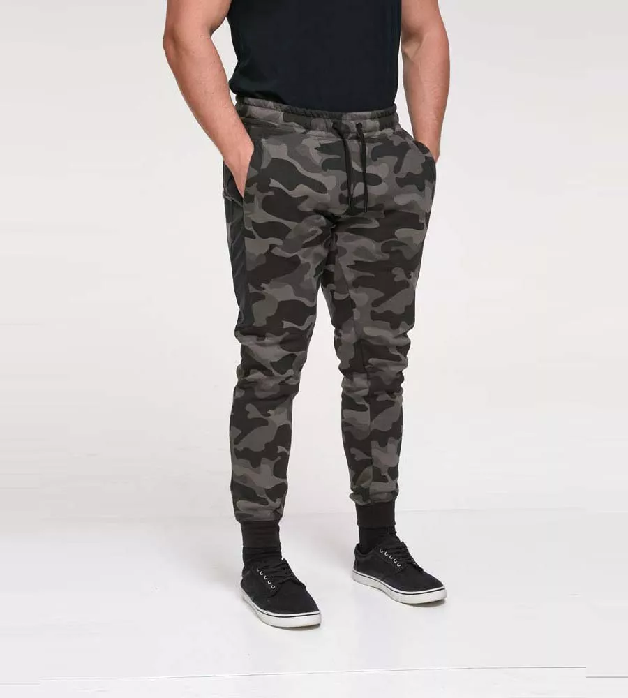 D555 Mens Camouflage Cuffed Jogger With Side Pockets (CHARNDON)