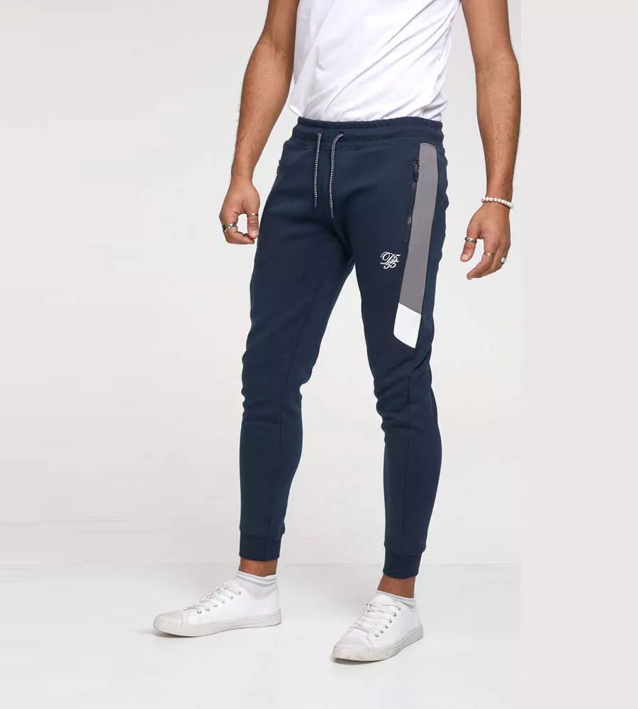 D555 Mens Couture Jogger With Cut and Sew Panels (KENNETH)