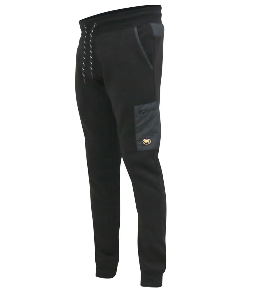 D555 Mens Couture Jogger With Elasticated Waistband and Woven Fabric Trim (COTGRAVE)