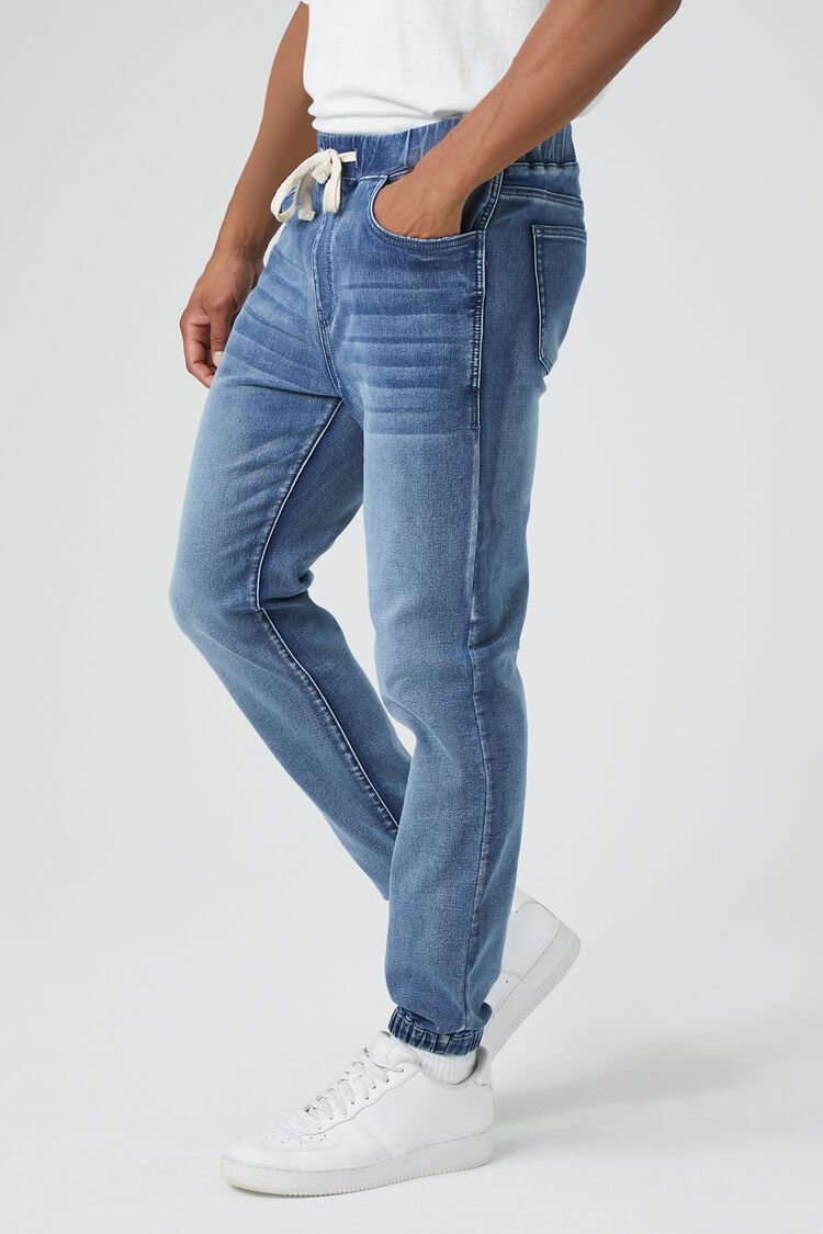 Denim Drawstring Joggers