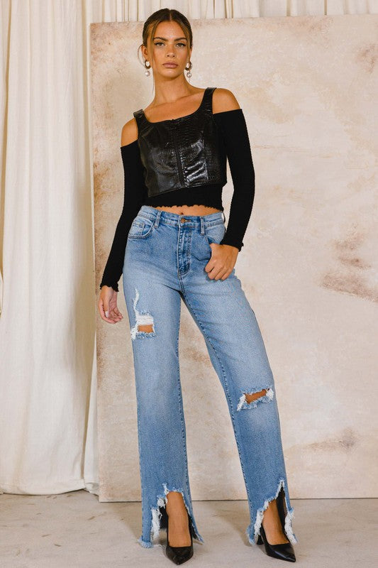 DENIM JOY HIGH RISE JEANS [ONLINE EXCLUSIVE]