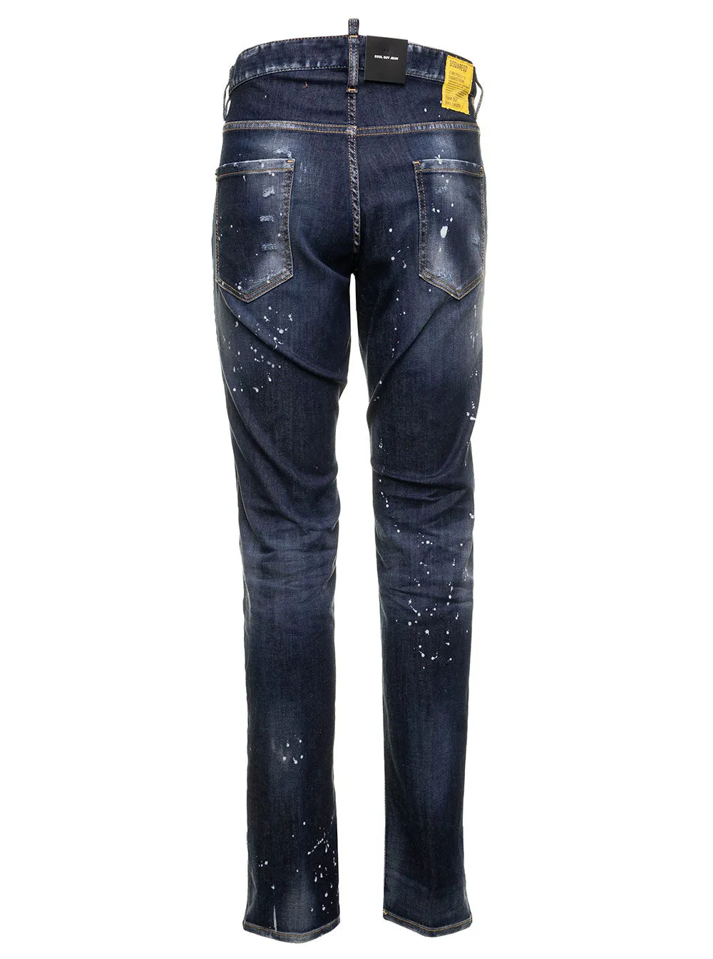 Dsquared2 Paint Splatter Distressed Skinny Jeans