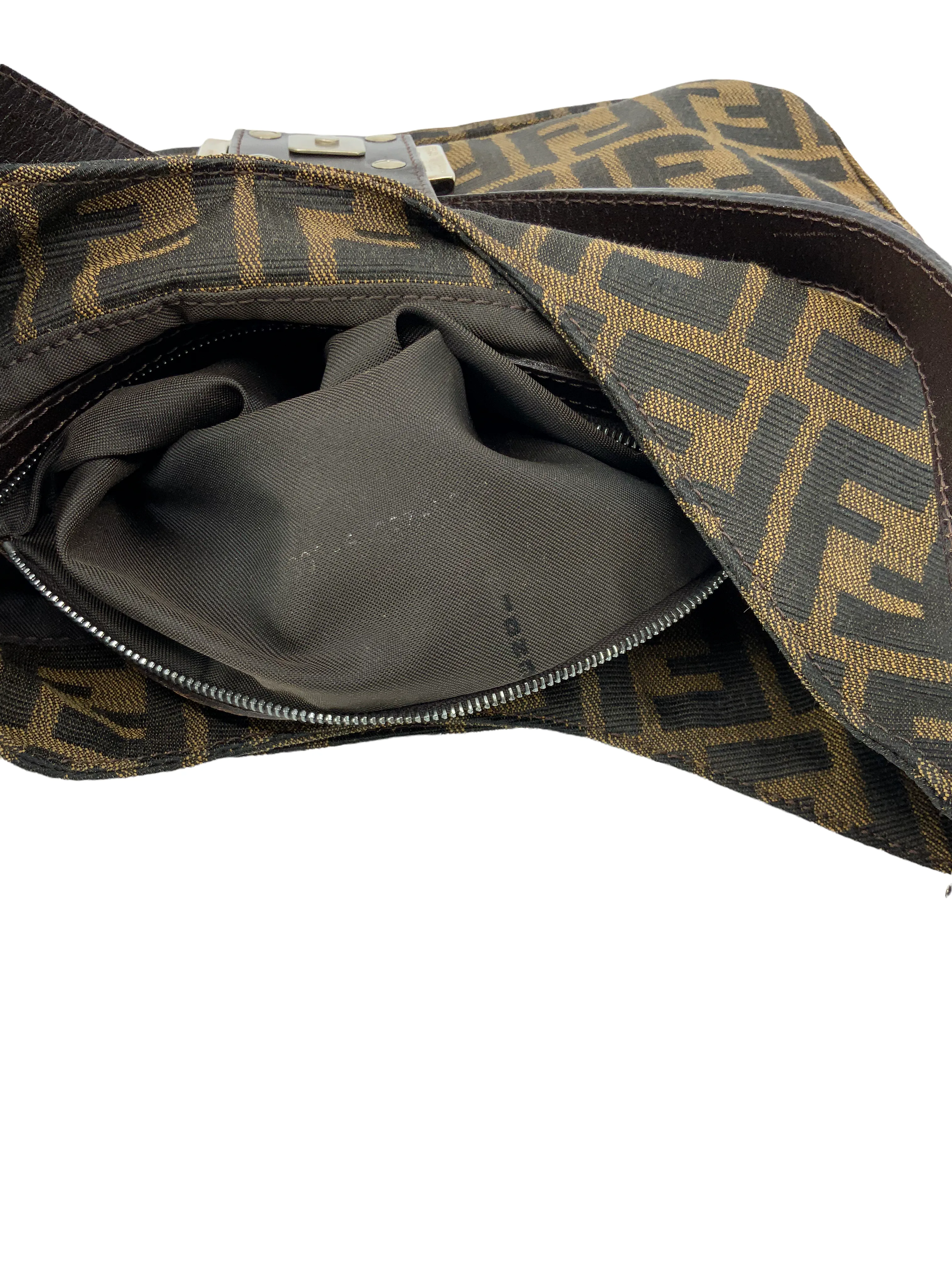 Fendi Vintage Zucca Canvas Shoulder Bag