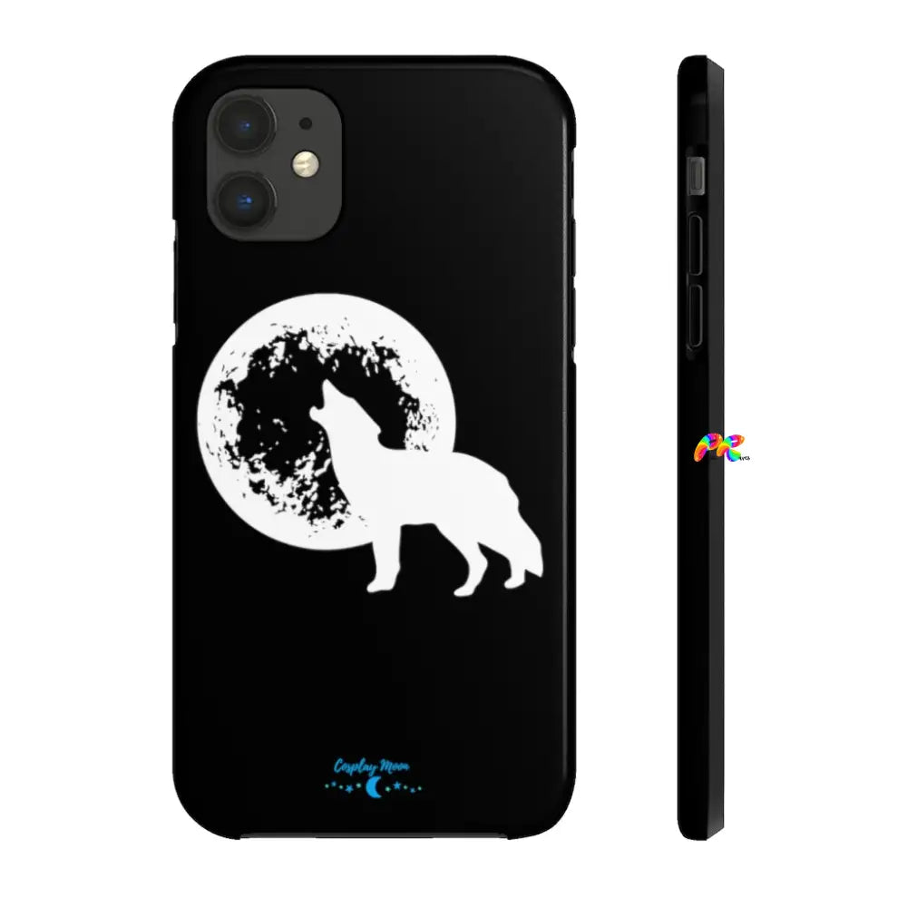 Full Moon and Wolf Tough Phone Cases