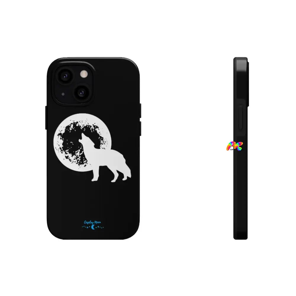 Full Moon and Wolf Tough Phone Cases