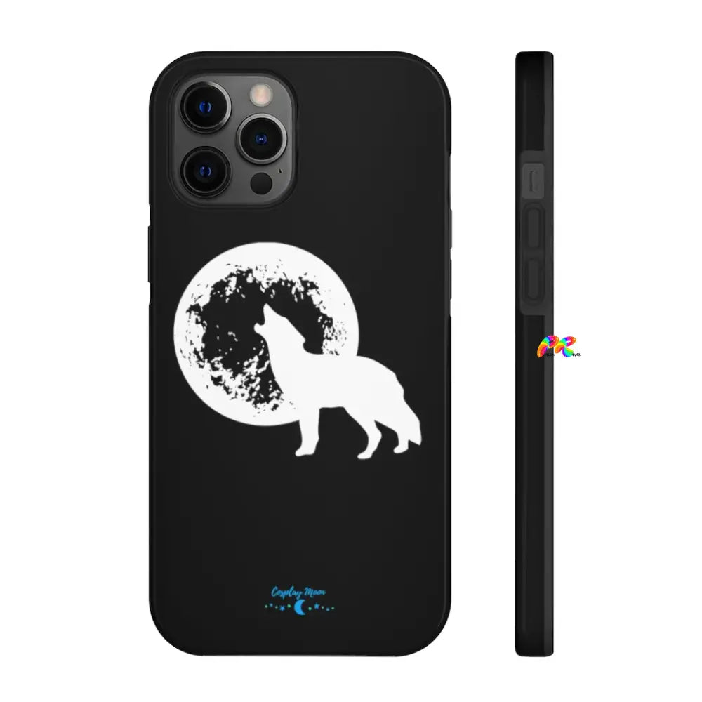 Full Moon and Wolf Tough Phone Cases