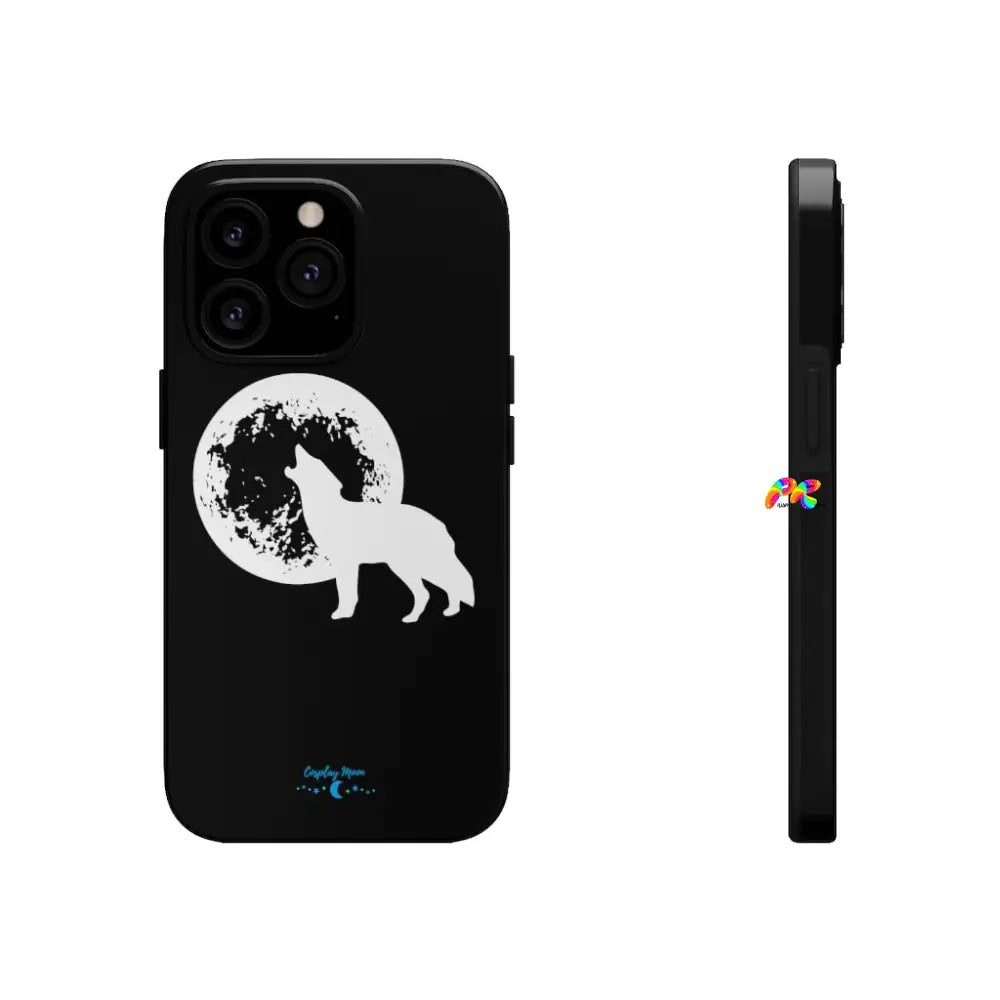 Full Moon and Wolf Tough Phone Cases