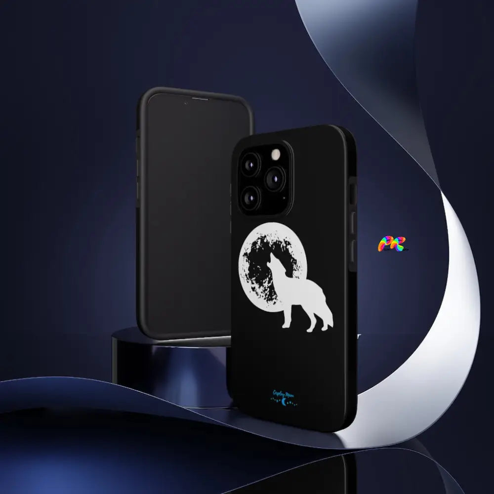 Full Moon and Wolf Tough Phone Cases